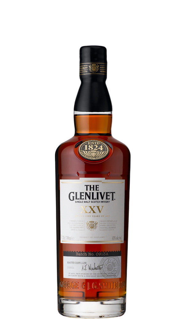 Whisky Single Malt 'XXV' Glenlivet 25 Anni