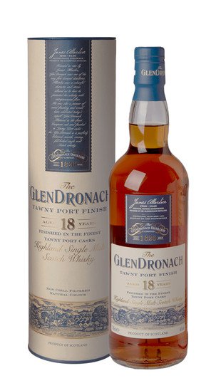 Whisky Single Malt Porto Tawny Finish Glendronach 18 Anni