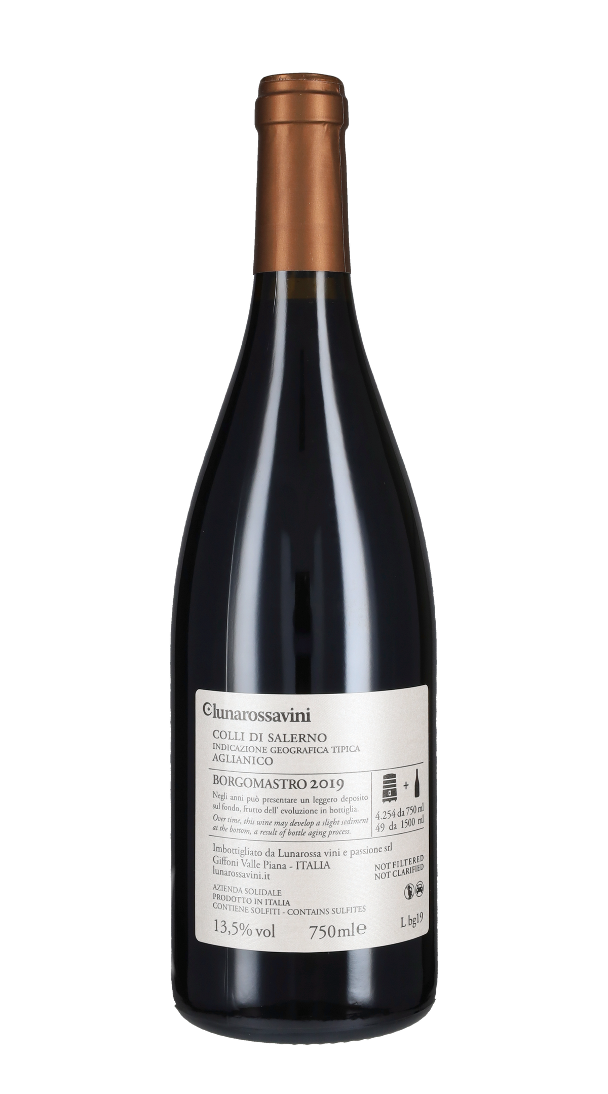 Aglianico 'Borgomastro' Lunarossa 2019