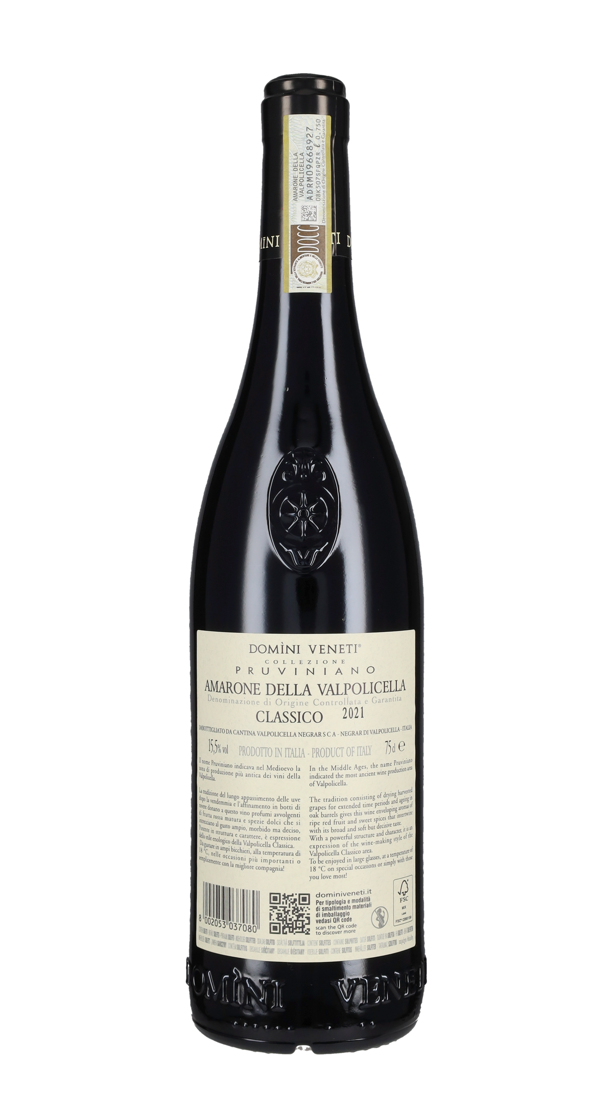Amarone della Valpolicella Classico 'Pruviniano' Domini Veneti 2021