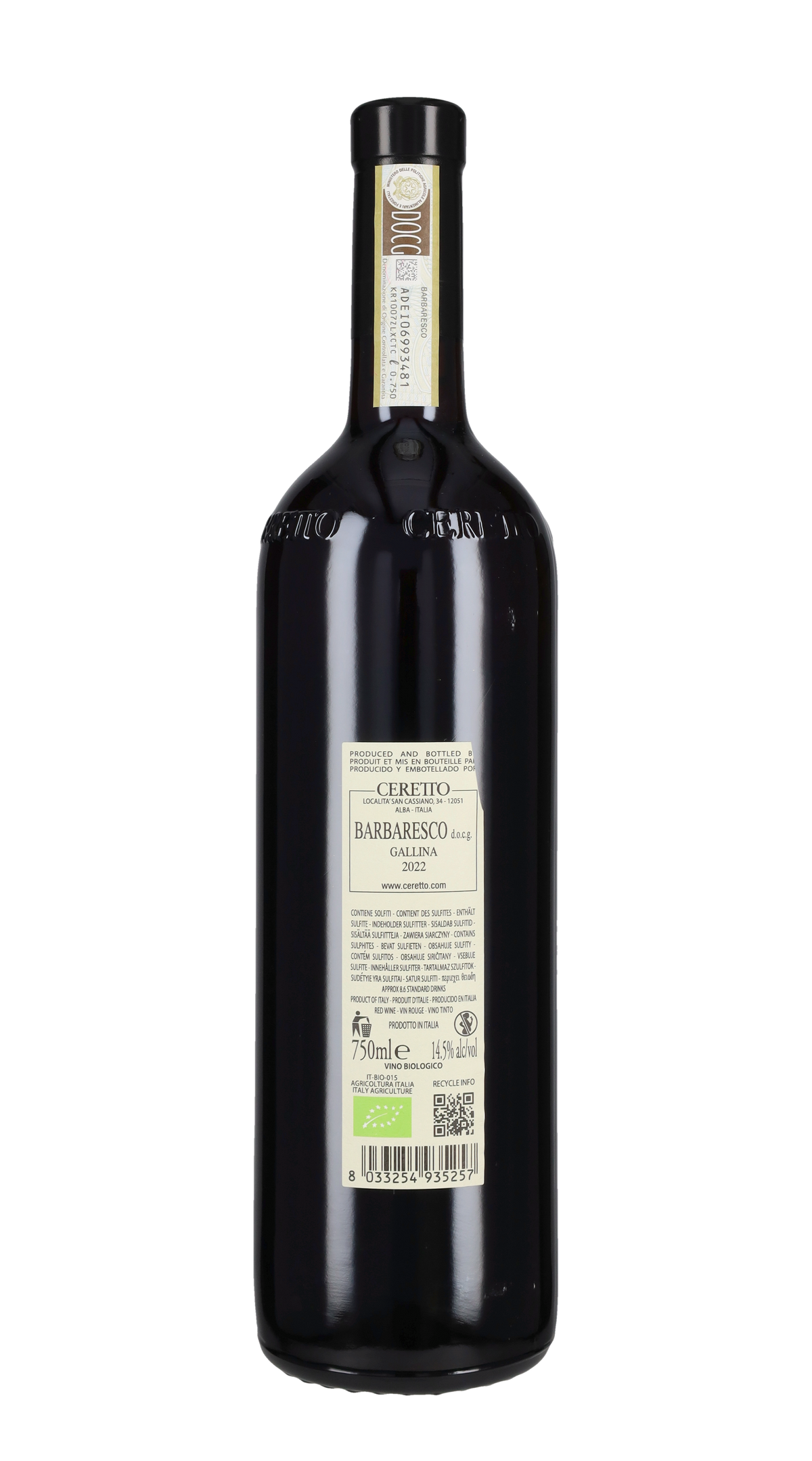 Barbaresco 'Gallina' Ceretto 2022