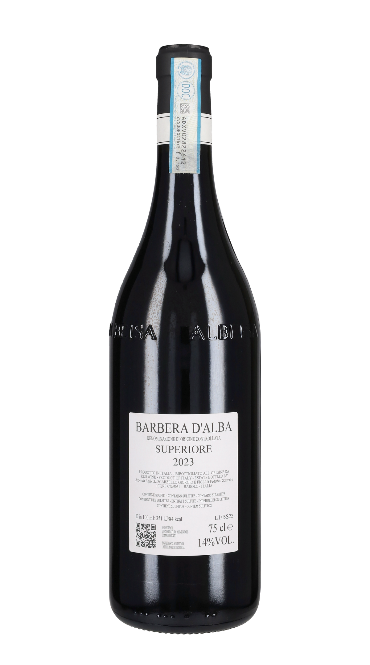 Barbera d'Alba Superiore Scarzello 2023