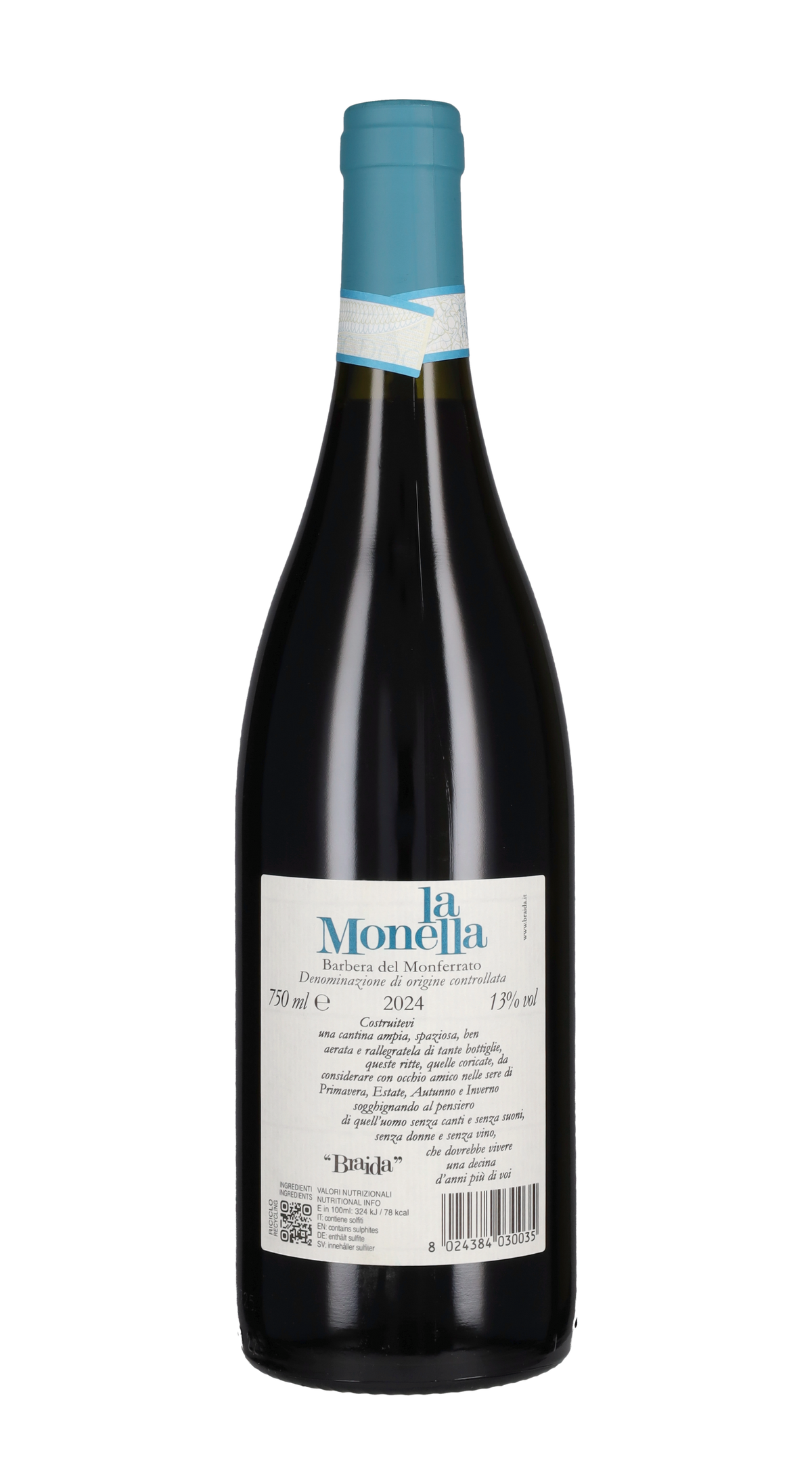 Barbera del Monferrato Frizzante 'La Monella' Braida 2024