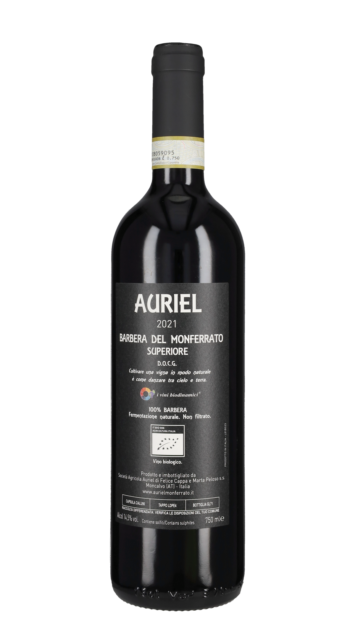 Barbera del Monferrato Superiore Auriel 2021