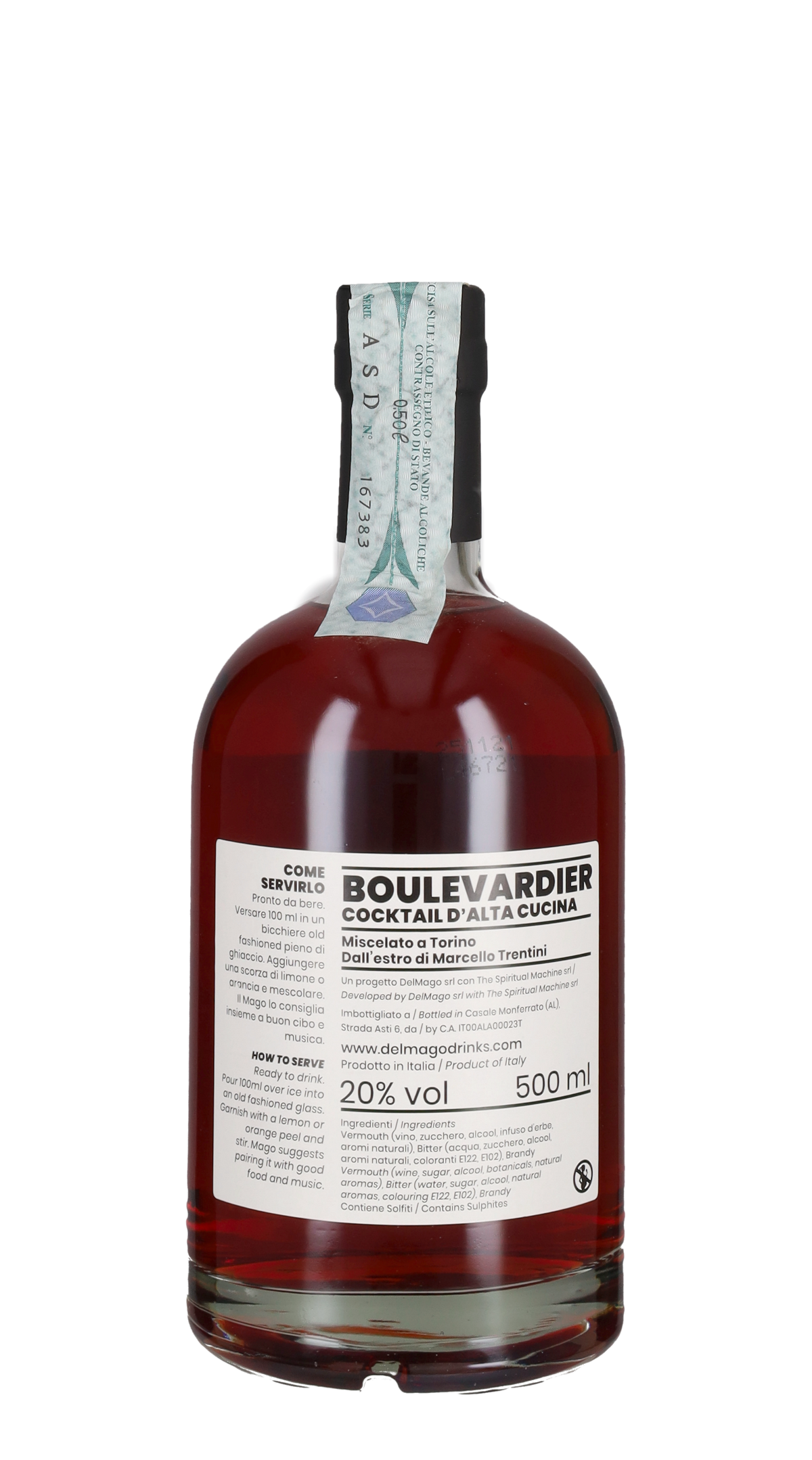 Boulevardier 'Ready to Drink' DelMago - 50cl