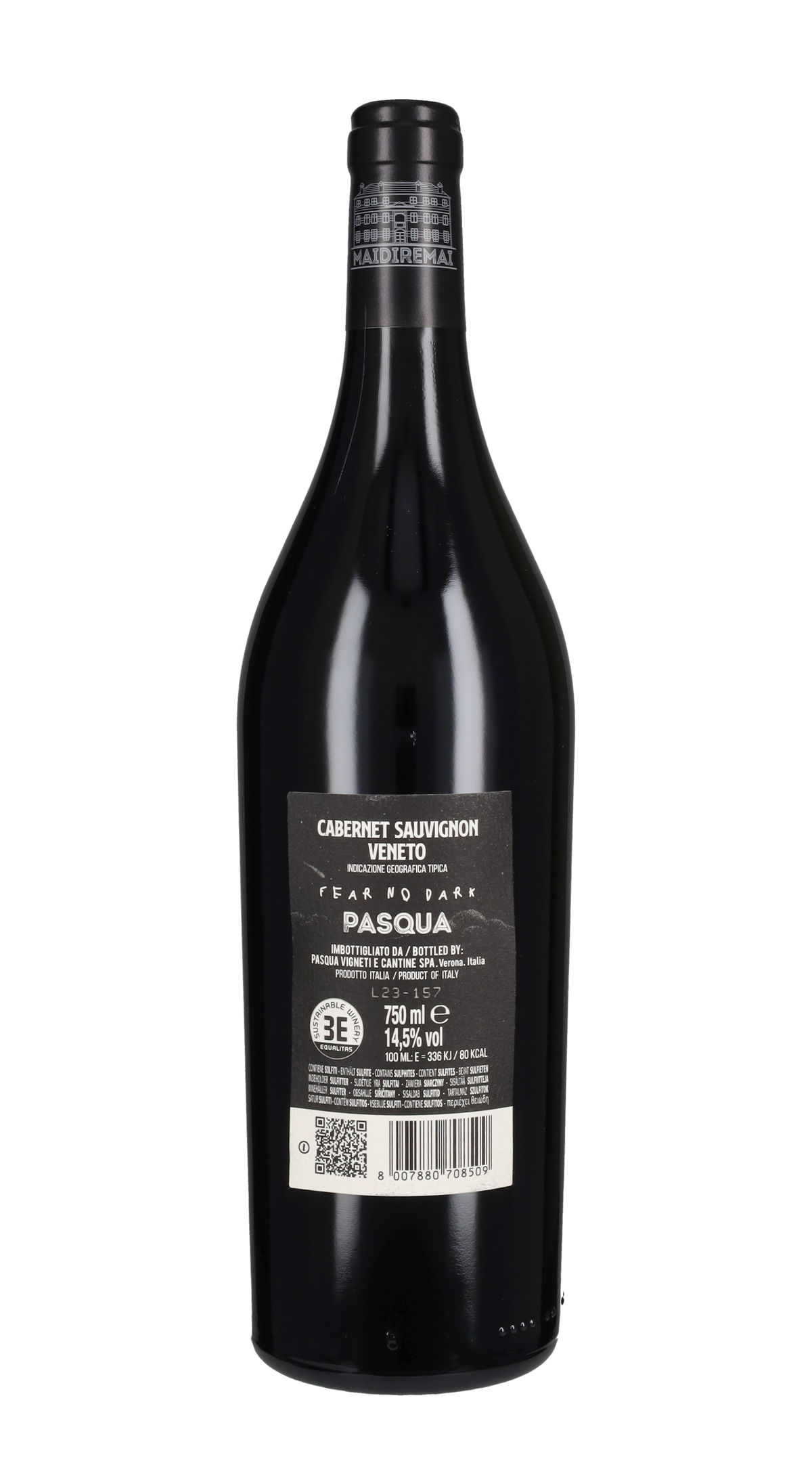 Cabernet Sauvignon 'Fear No Dark - Mai dire Mai' Pasqua 2020