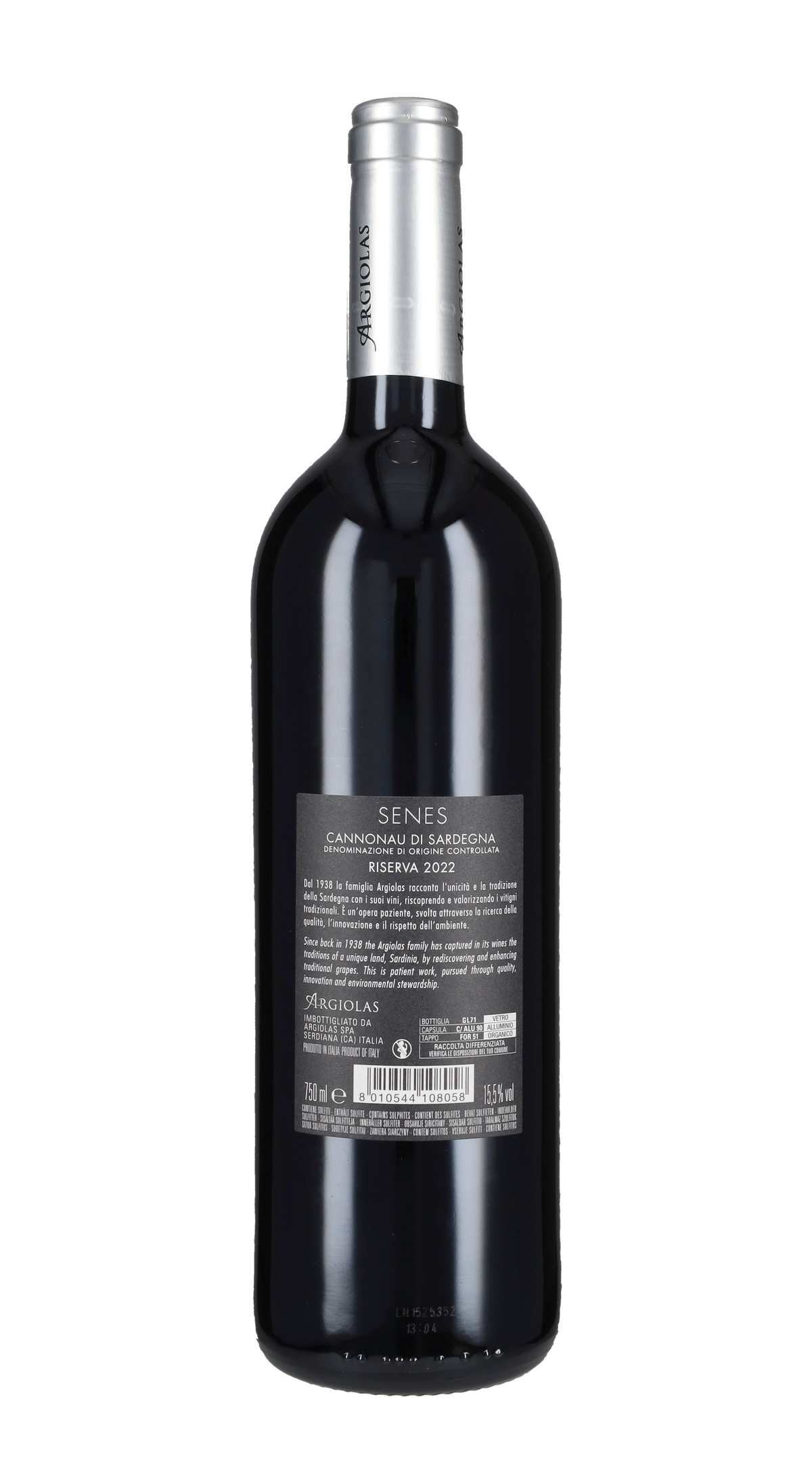Cannonau Riserva 'Senes' Argiolas 2022
