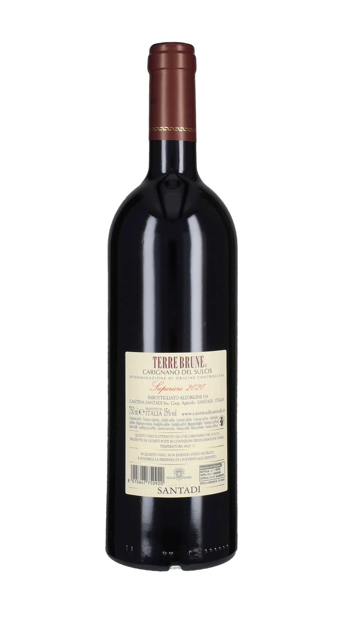 Carignano del Sulcis Superiore 'Terre Brune' Santadi 2020