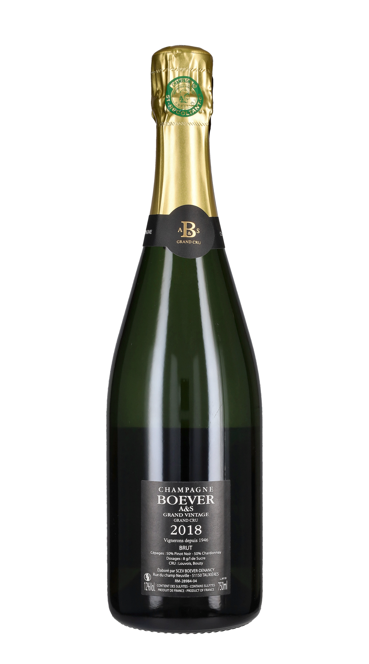 Champagne Brut Grand Cru Boever A&S 2018