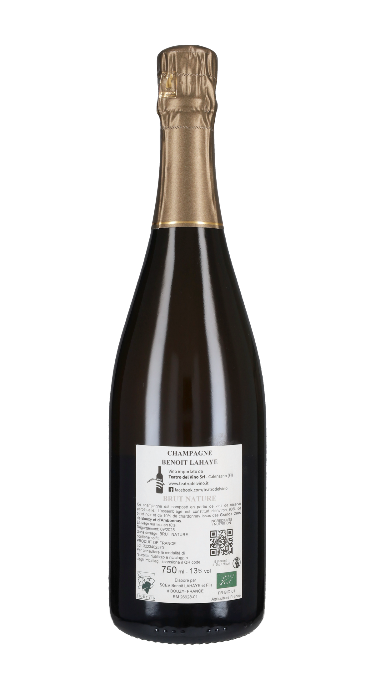 Champagne Brut Nature Benoit Lahaye