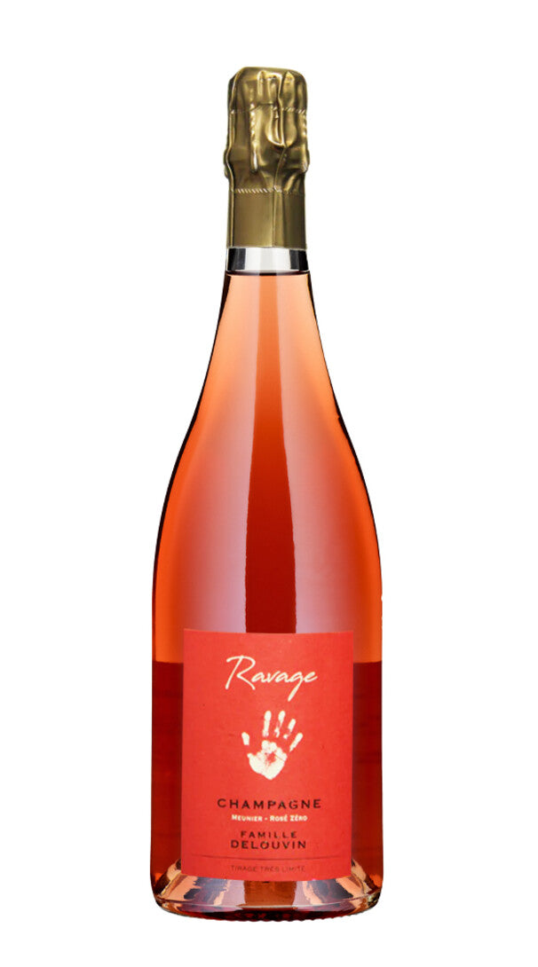 Champagne Rosé Brut Nature 'Ravage' Famille Delouvin
