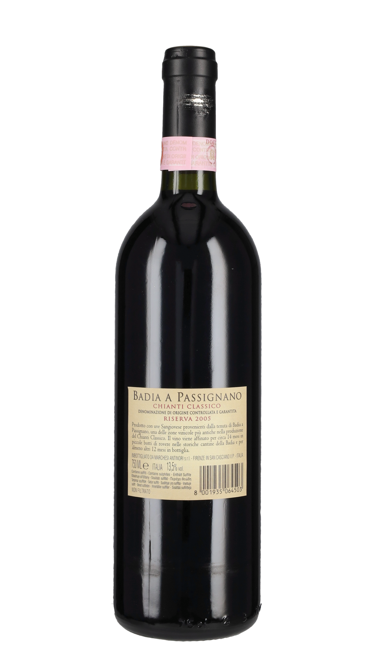 Chianti Classico Gran Selezione 'Badia a Passignano' Antinori 2005