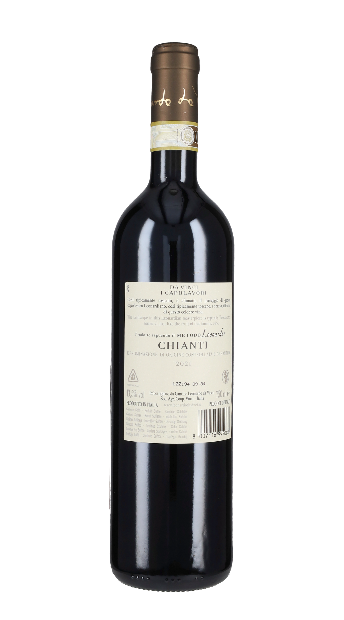 Chianti 'Vergine delle Rocce' Leonardo da Vinci 2021