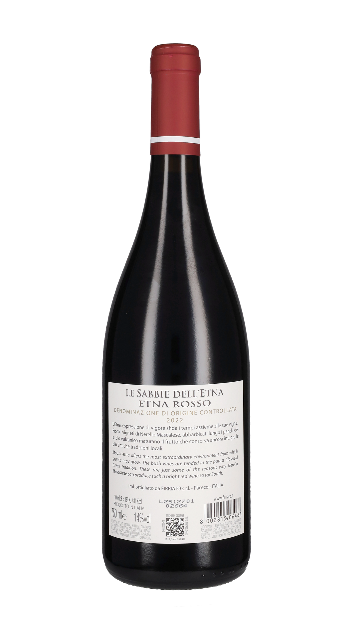 Etna Rosso 'Le Sabbie dell'Etna' Firriato 2022