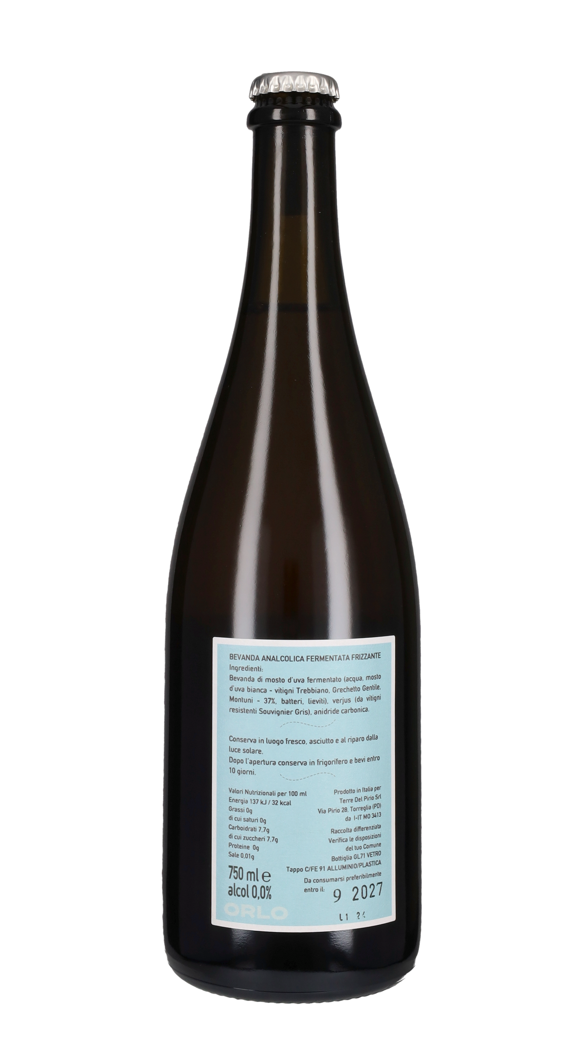 Fermentato Analcolico Bianco Frizzante Orlo