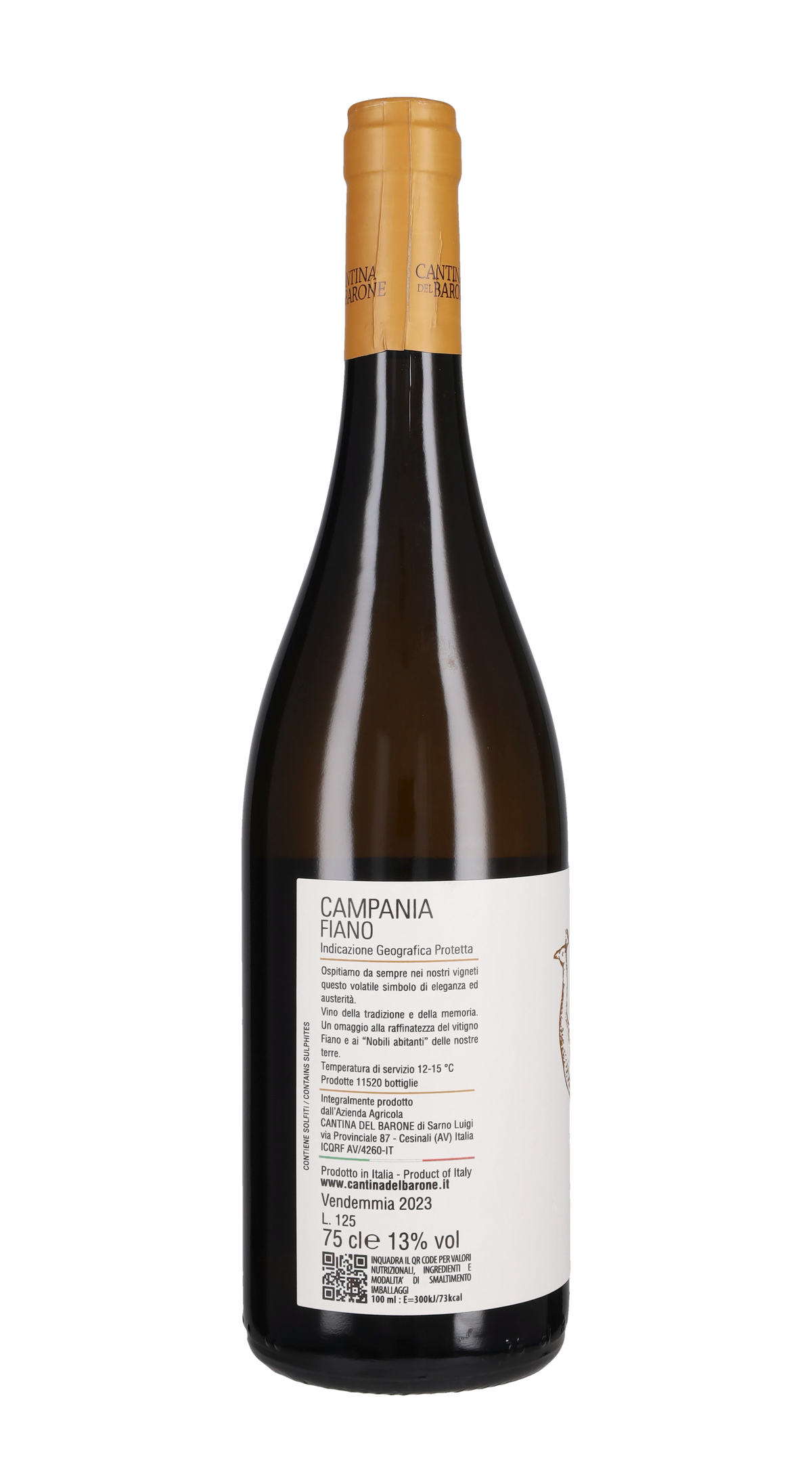 Fiano 'Paòne' Cantina del Barone 2023