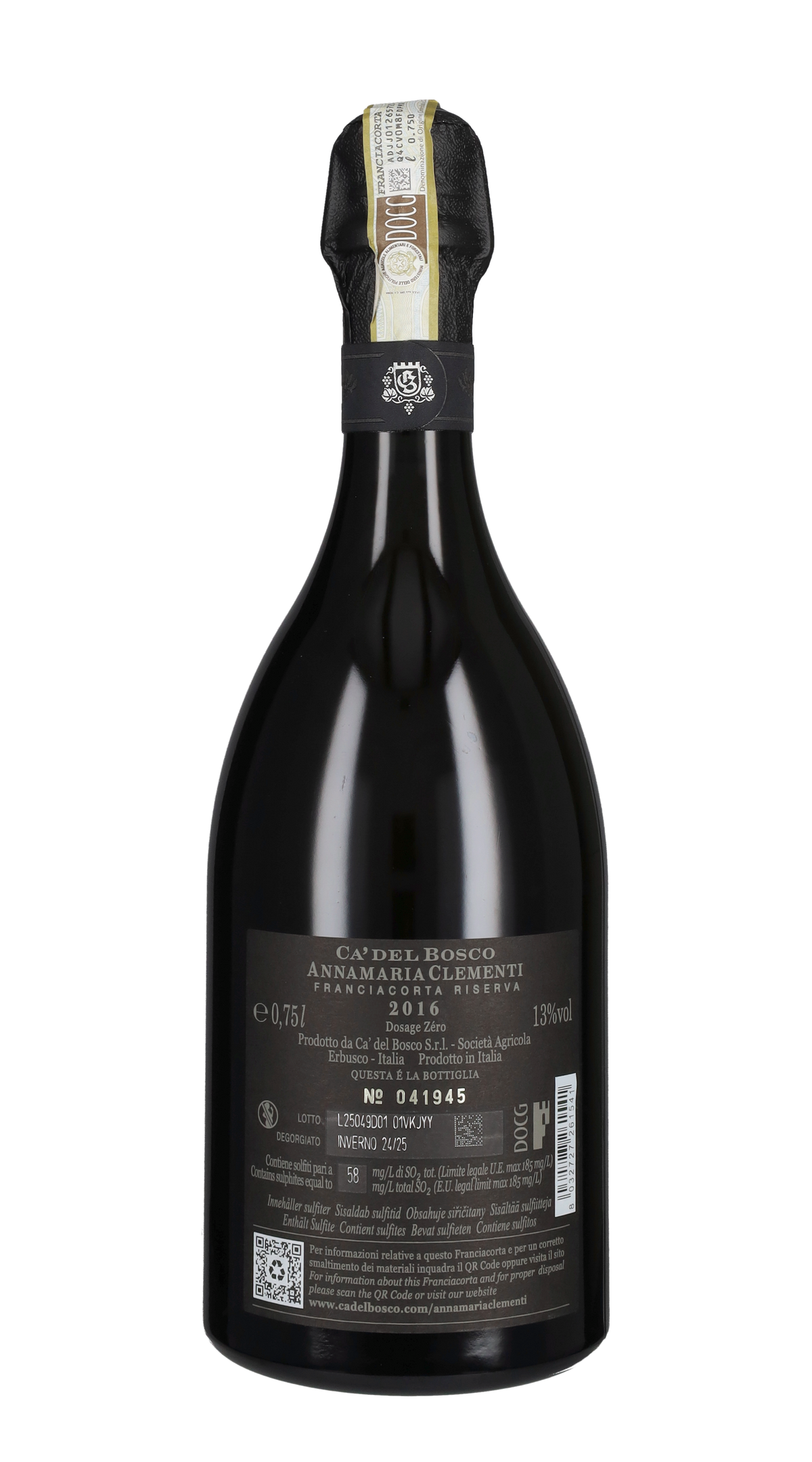Franciacorta Dosaggio Zero Riserva 'Annamaria Clementi' Ca' del Bosco 2017