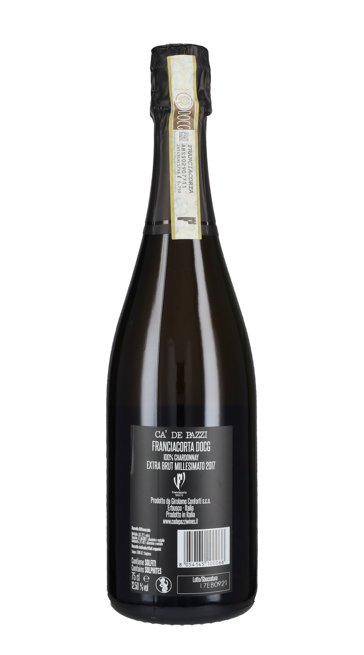 Franciacorta Extra Brut Ca' de Pazzi 2017