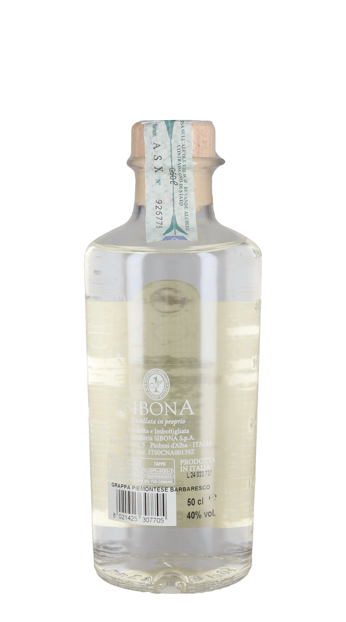Grappa di Barbaresco Sibona - 50cl