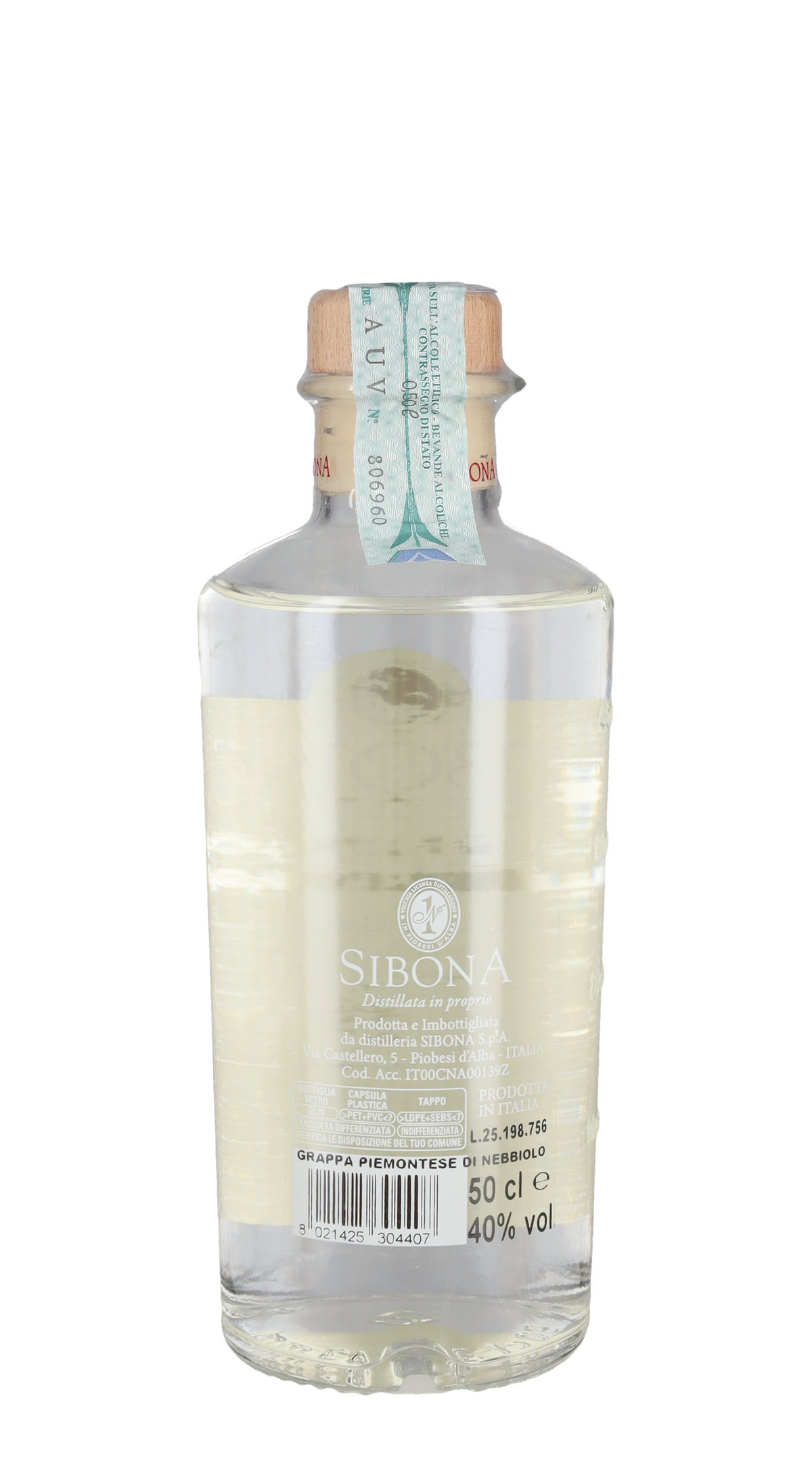 Grappa di Nebbiolo Sibona - 50cl