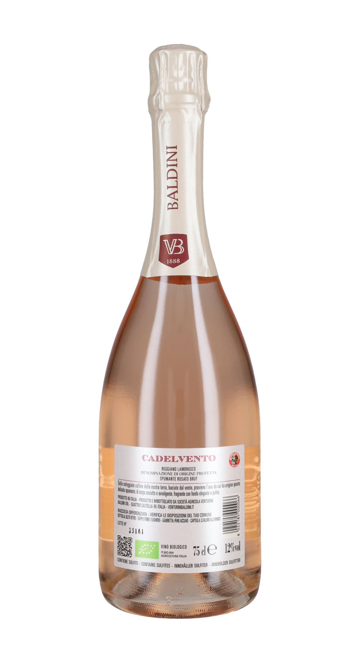Lambrusco Spumante Rosé Brut 'Cadelvento' Venturini Baldini