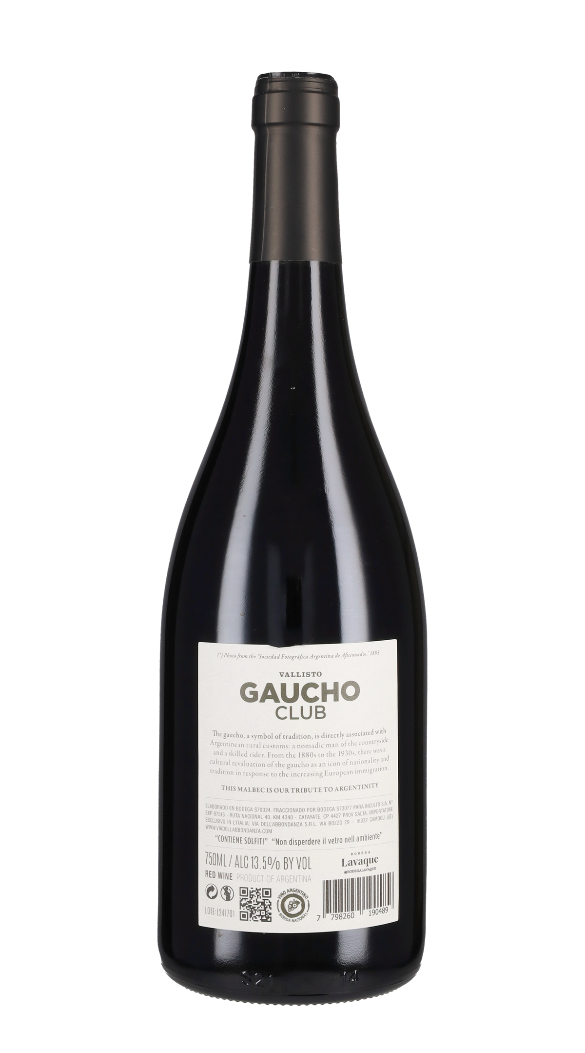 Malbec 'Gaucho Club' Vallisto 2023