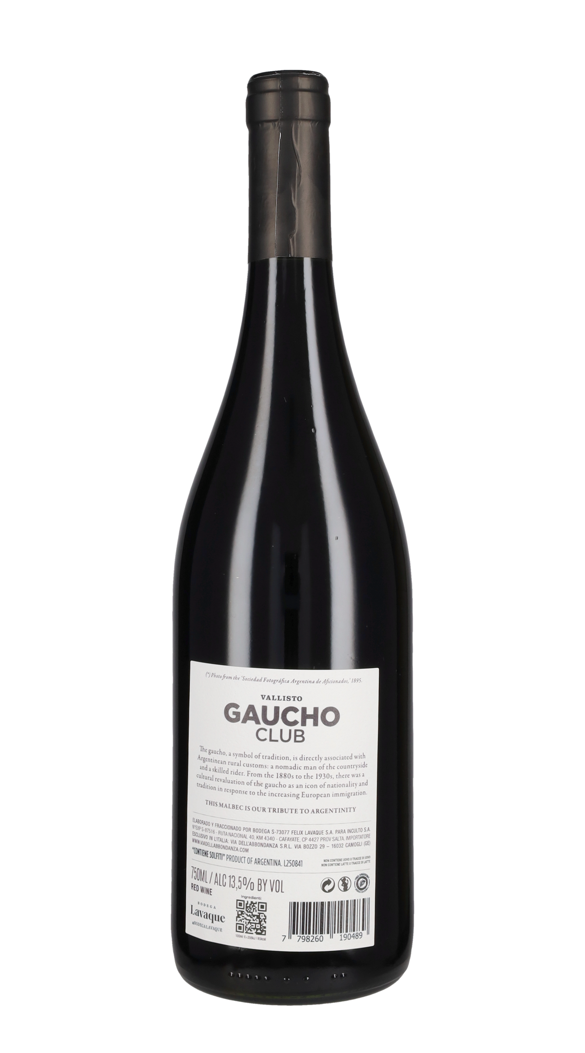 Malbec 'Gaucho Club' Vallisto 2025
