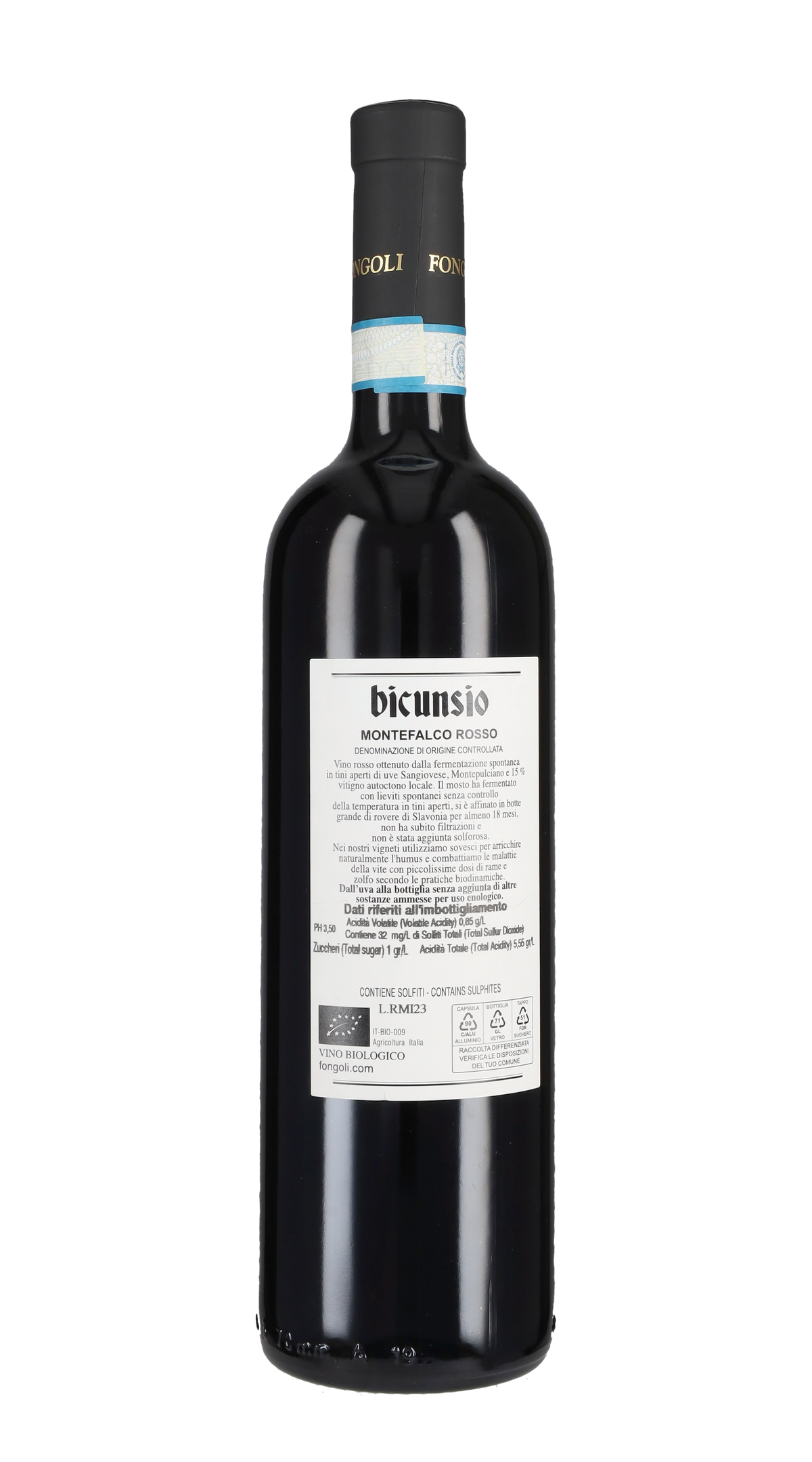Montefalco Rosso Biologico "Bicunsio" Fongoli 2021