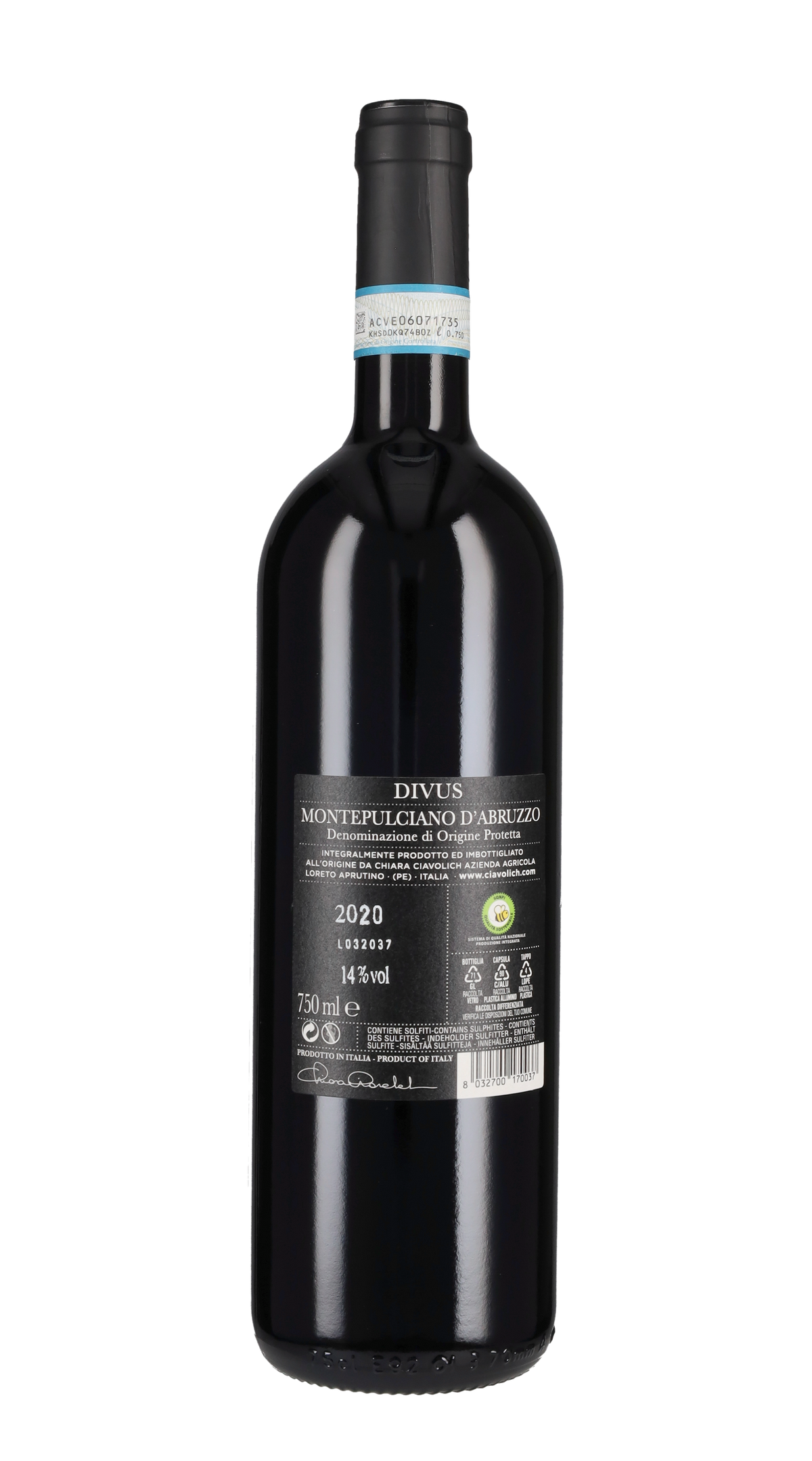 Montepulciano d'Abruzzo 'Divus' Ciavolich 2020