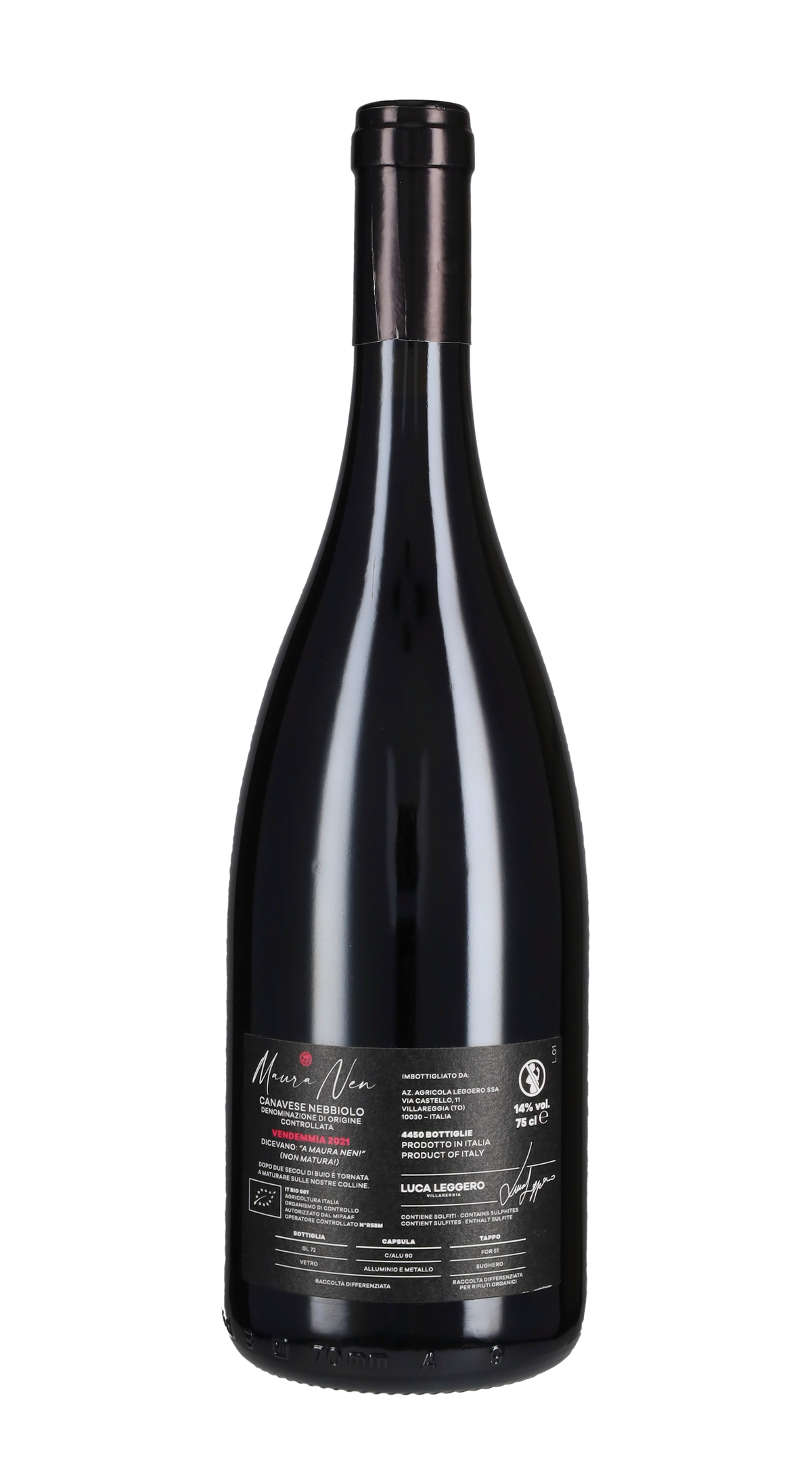 Nebbiolo 'Maura Nen' Luca Leggero 2021