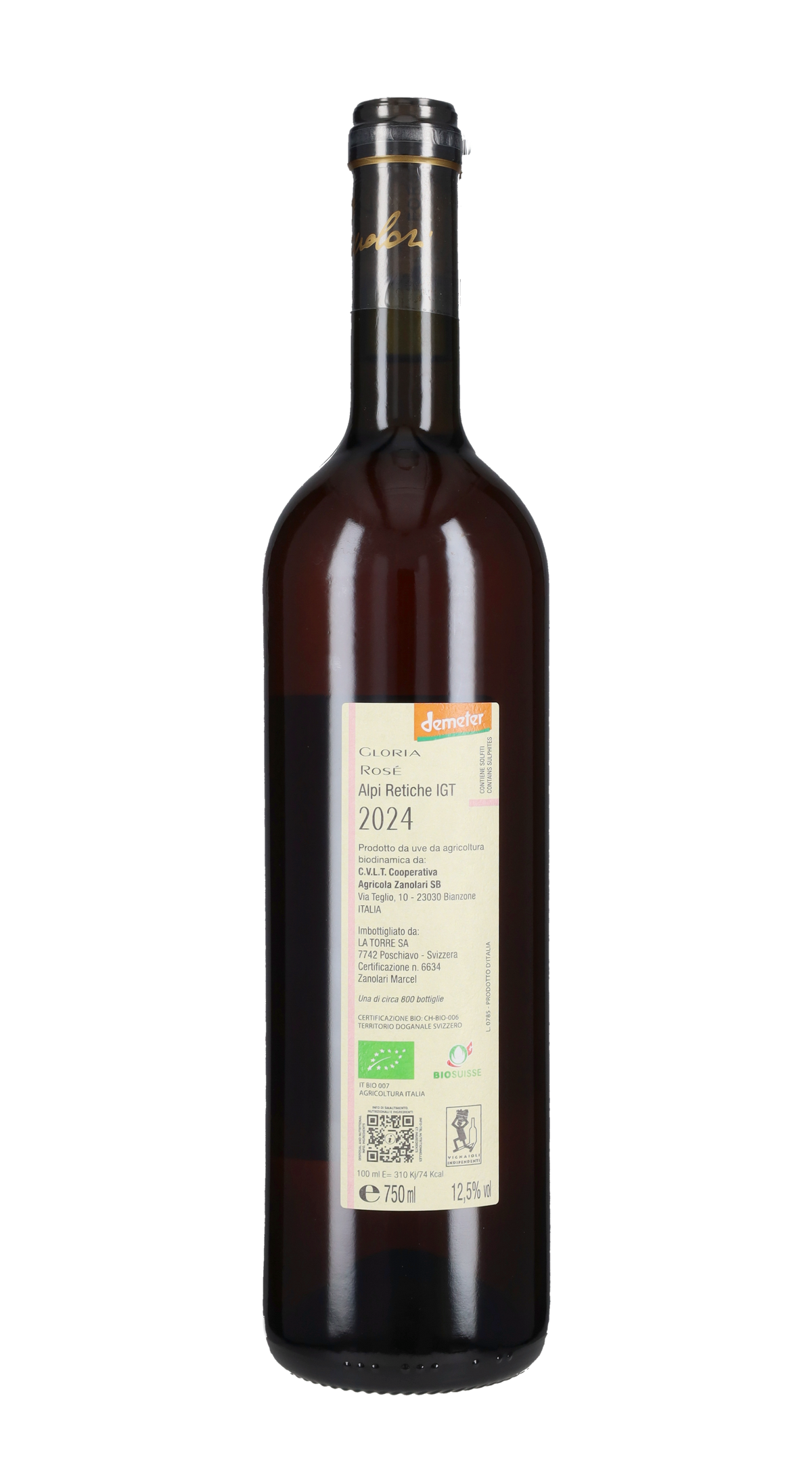 Nebbiolo Rosato 'Gloria' Marcel Zanolari 2024
