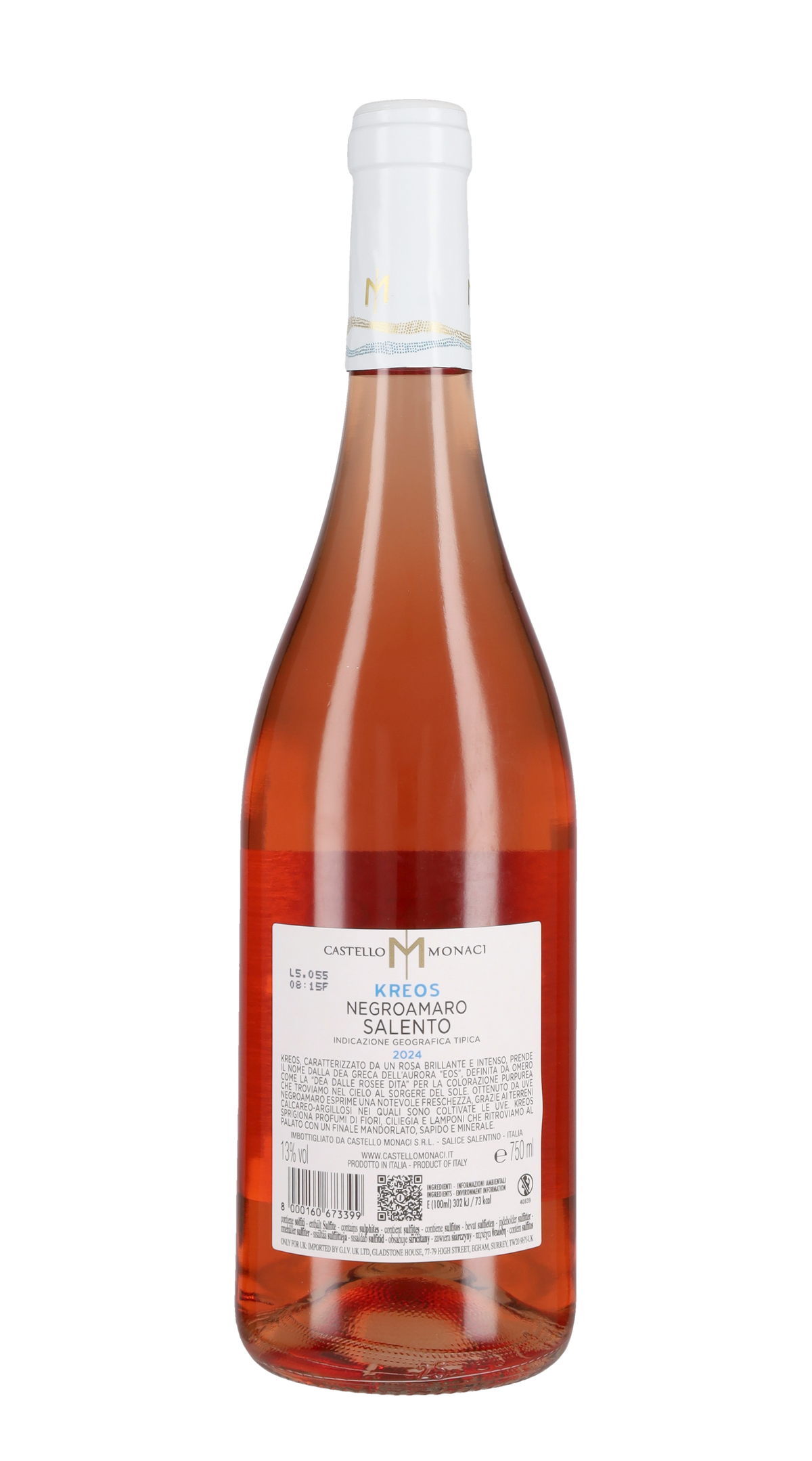 Negroamaro Rosé 'Kreos' Castello Monaci 2025