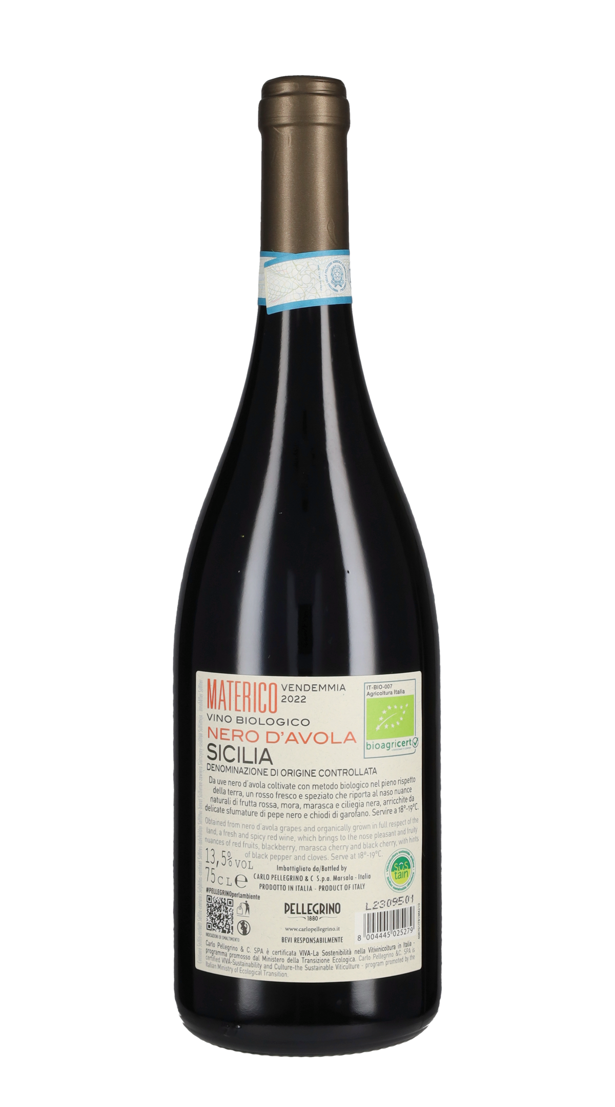 Nero d'Avola 'Materico' Pellegrino 2022