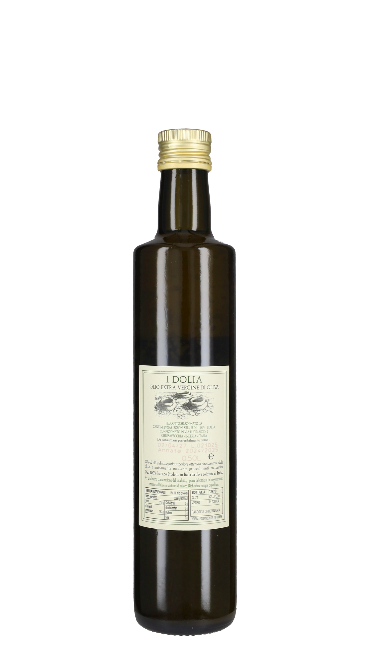 Olio EVO 'I Dolia' Lunae Bosoni Raccolto 2024 - 50cl