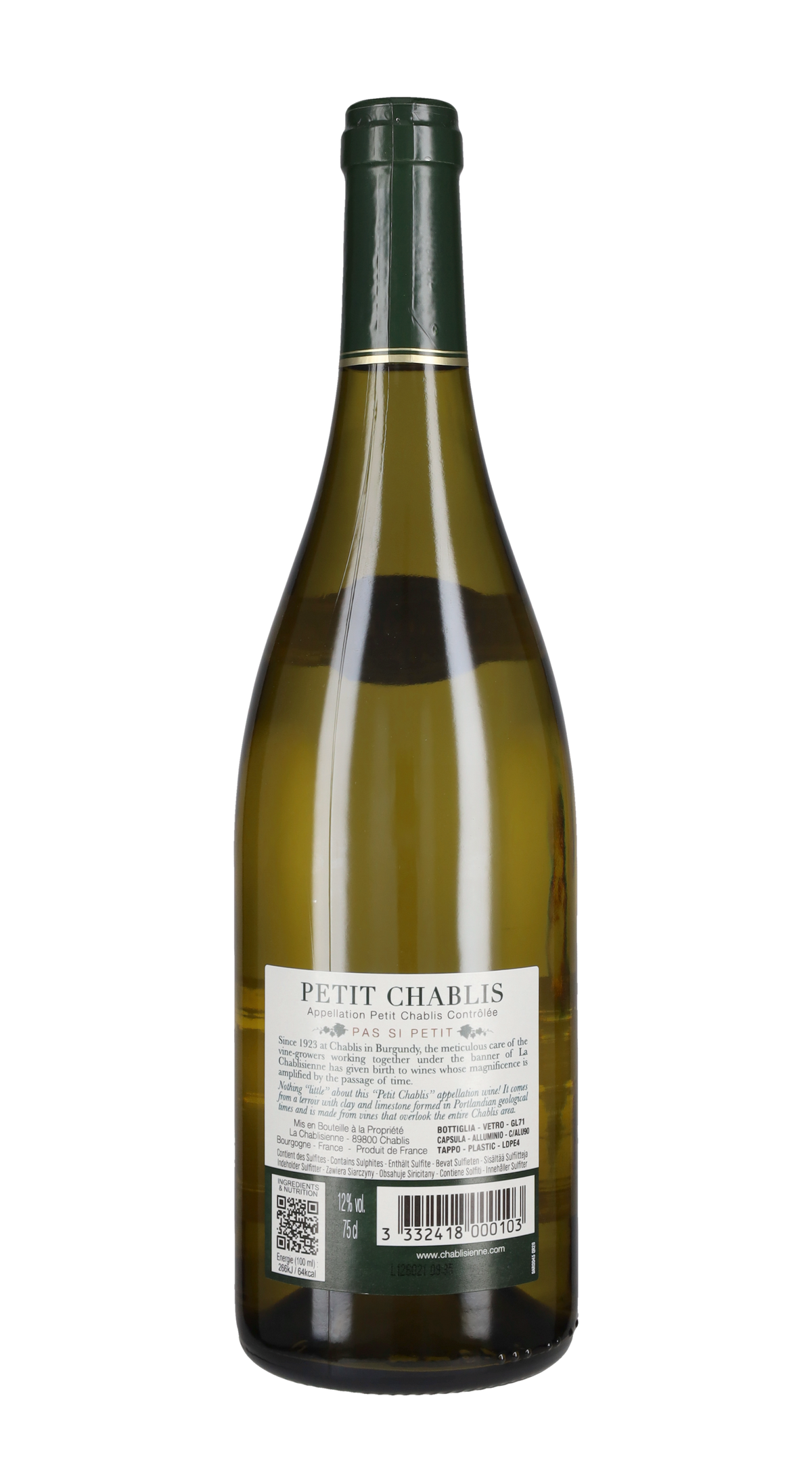 Petit Chablis 'Pas si Petit' La Chablisienne 2024