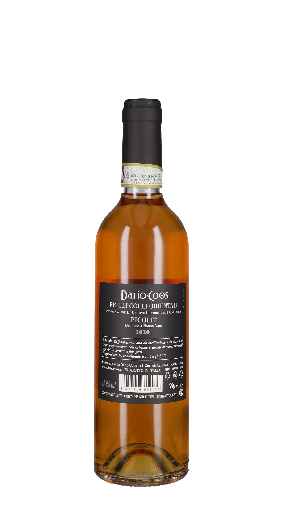 Picolit Dario Coos 2020 - 50cl