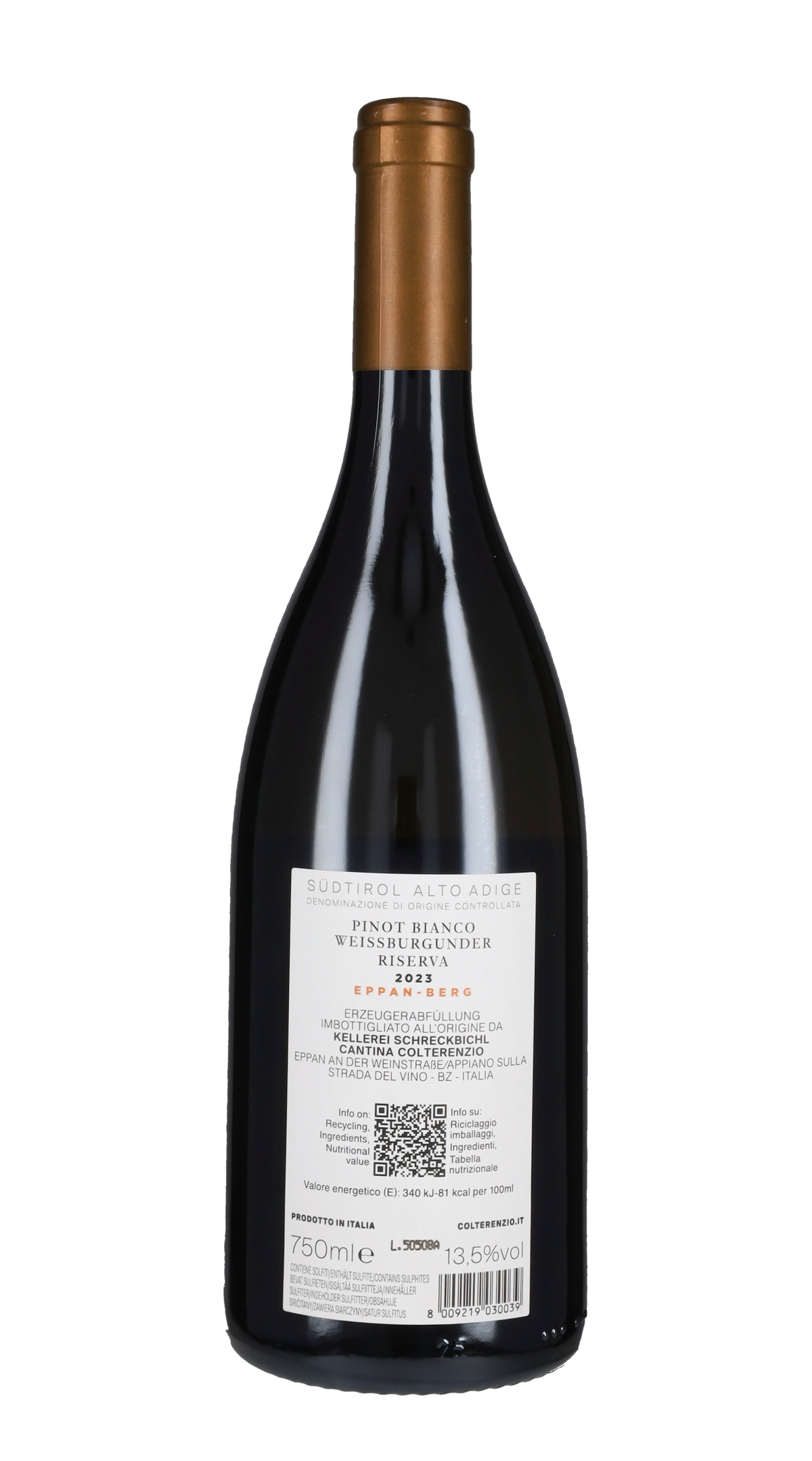 Pinot Bianco 'Berg' Riserva Colterenzio 2023
