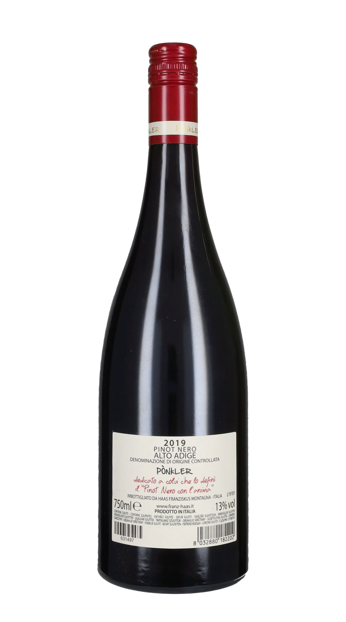 Pinot Nero 'Ponkler' Franz Haas 2019