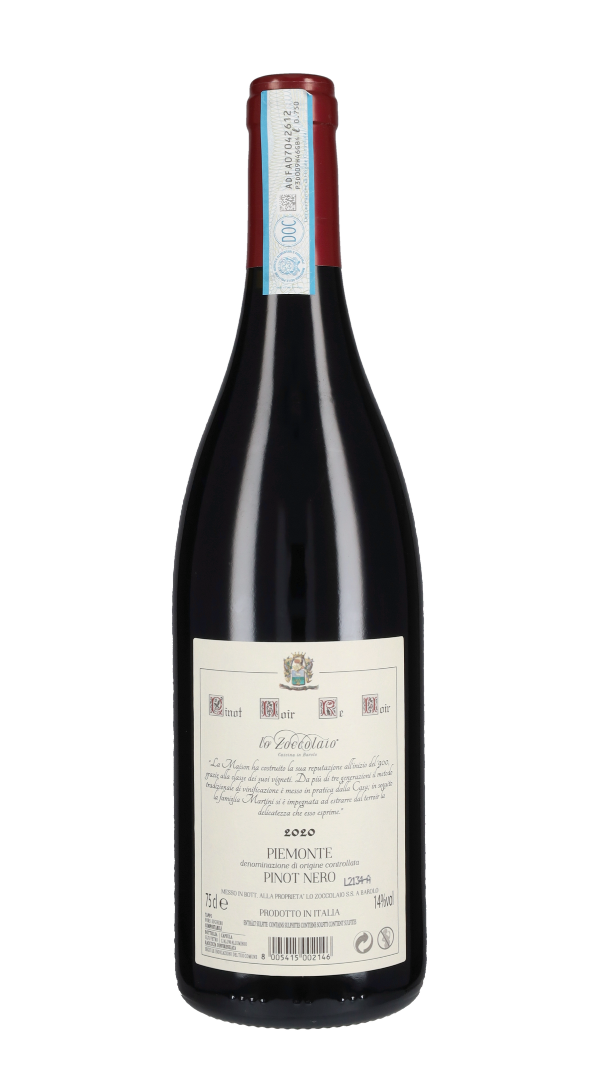 Pinot Nero 'Re Noir' Lo Zoccolaio 2020