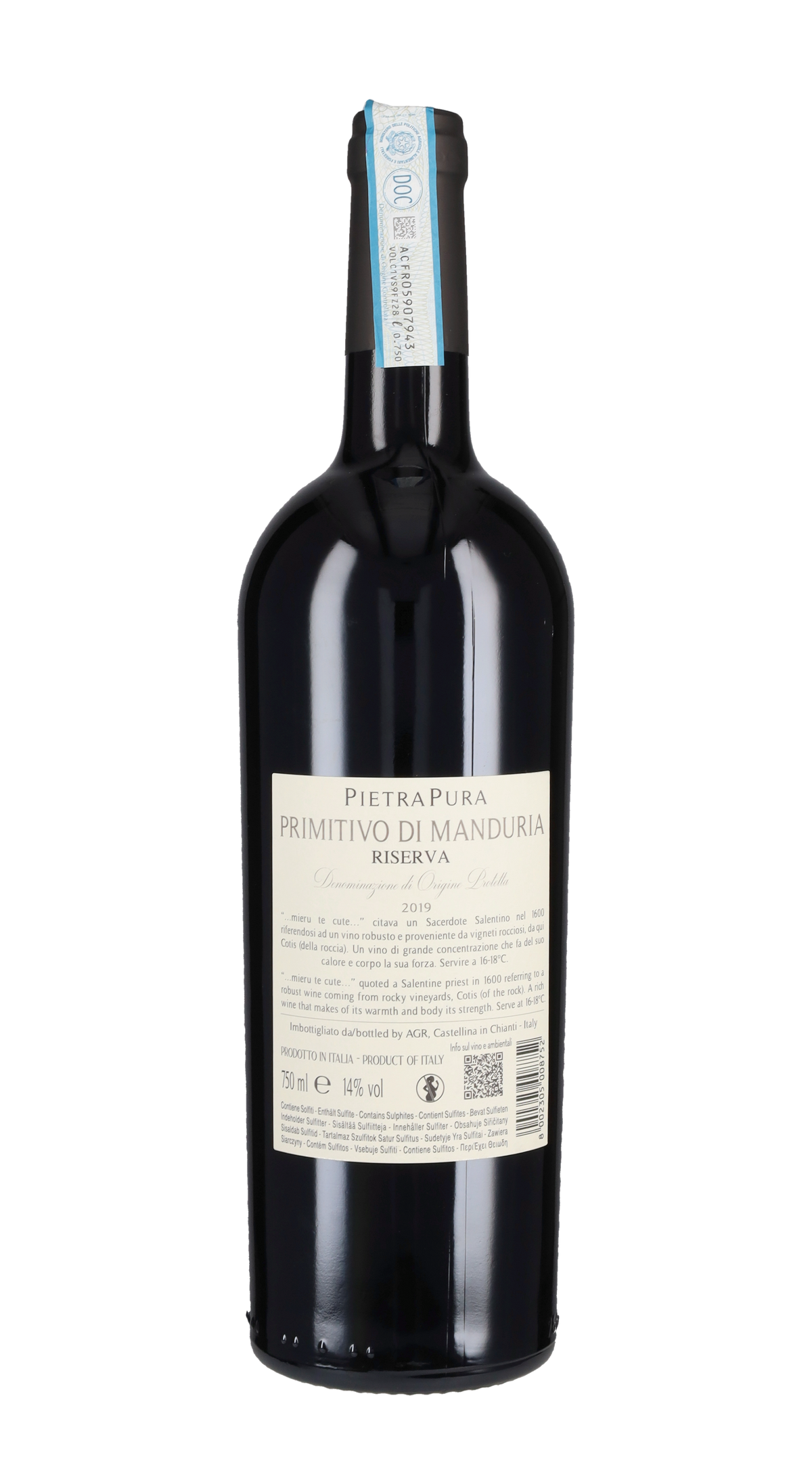 Primitivo di Manduria Riserva 'Cotis' Pietrapura 2019
