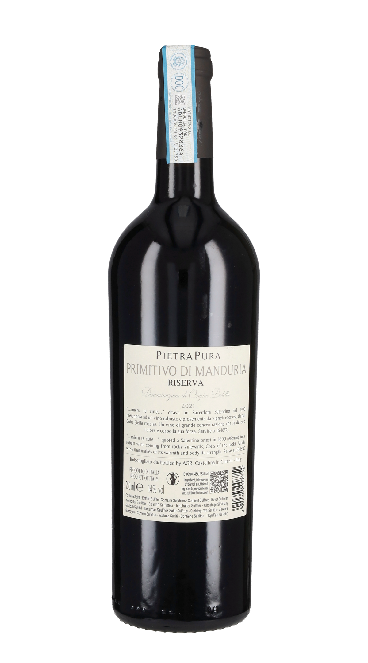 Primitivo di Manduria Riserva 'Cotis' Pietrapura 2021