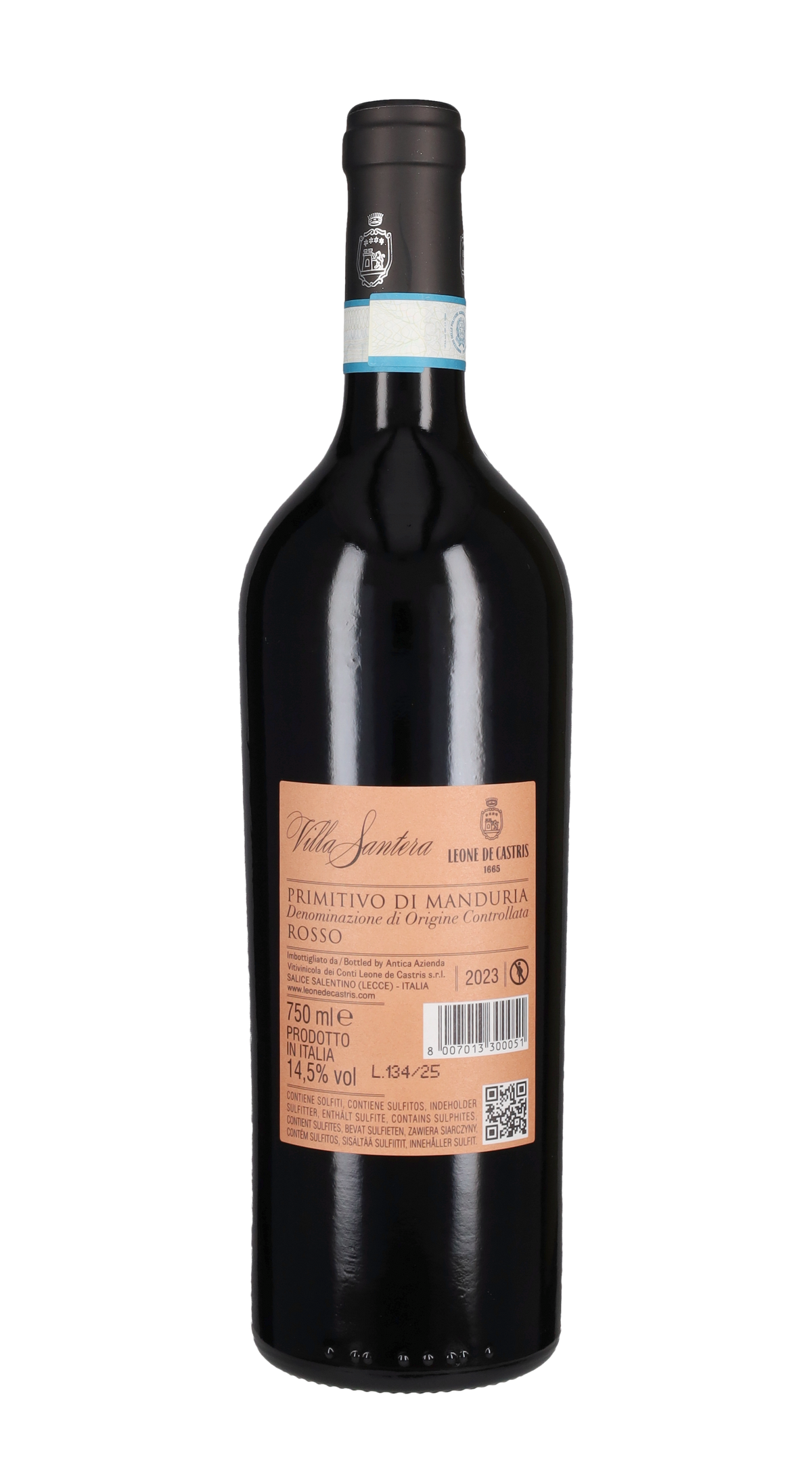 Primitivo di Manduria 'Villa Santera' Leone de Castris 2023