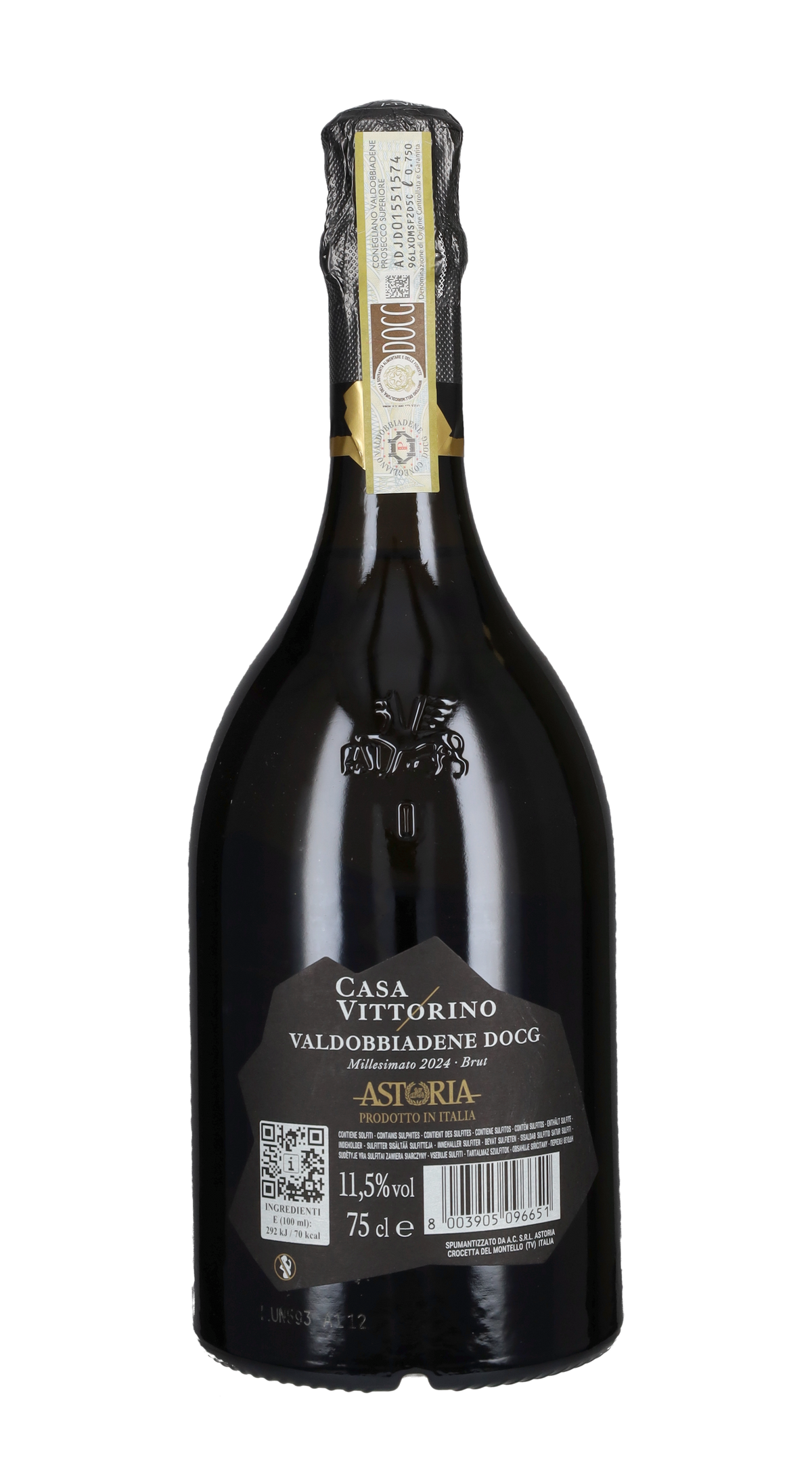 Prosecco di Valdobbiadene Brut 'Rive di Refrontolo - Casa Vittorino' Astoria 2024