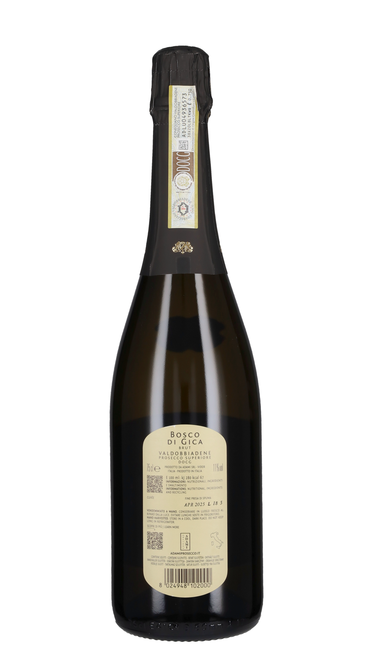 Prosecco di Valdobbiadene Superiore Brut 'Bosco di Gica' Adami