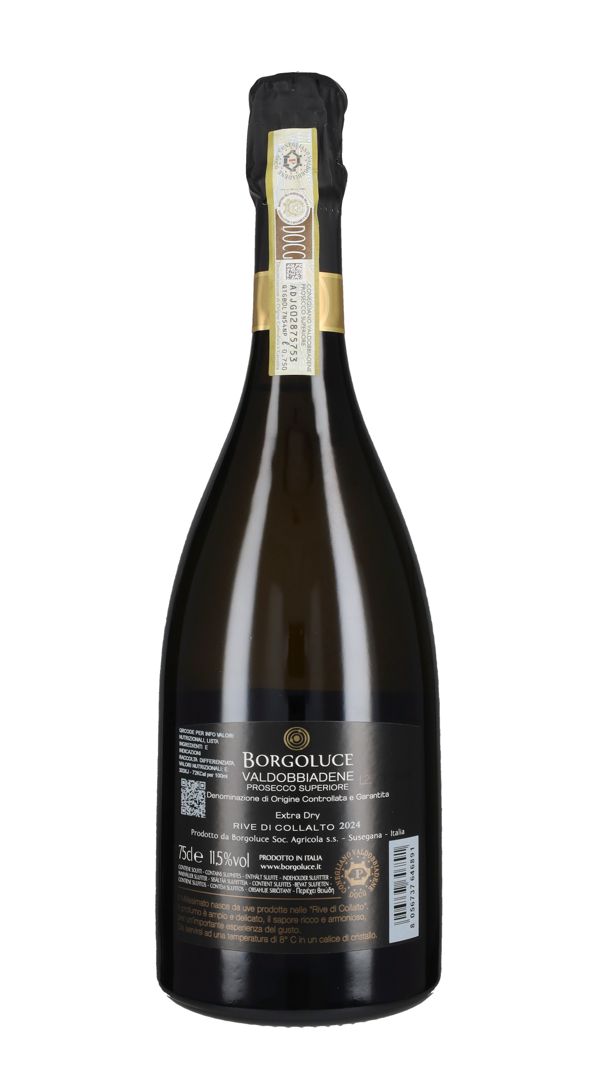 Prosecco di Valdobbiadene Superiore Extra Dry 'Rive di Collalto' Borgoluce 2024