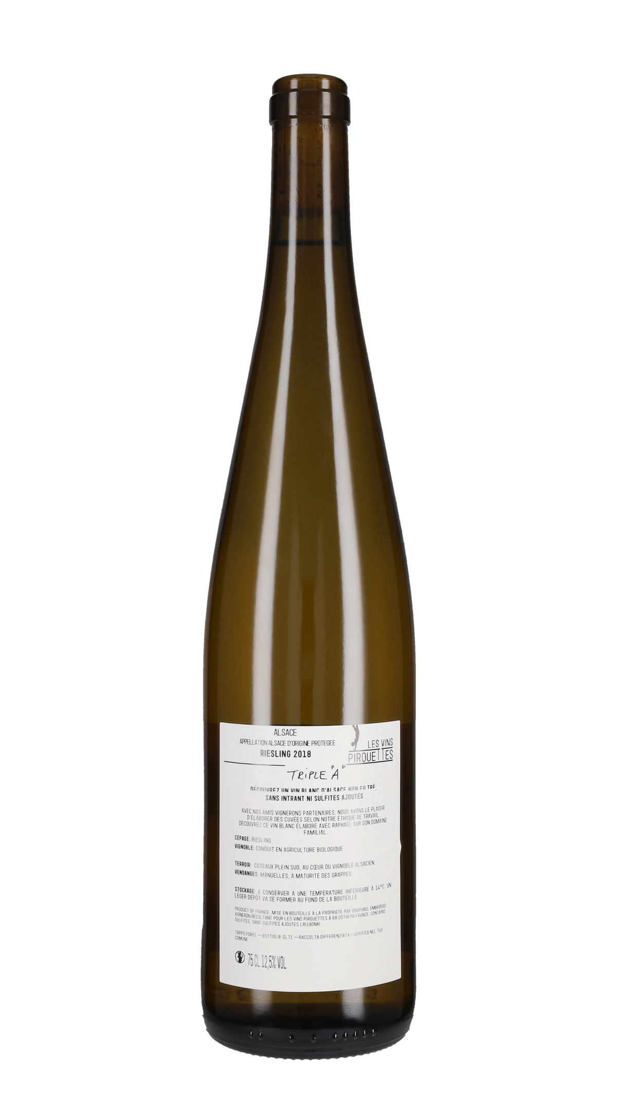 Riesling Glou Glou de Raphael Vins Pirouettes 2018