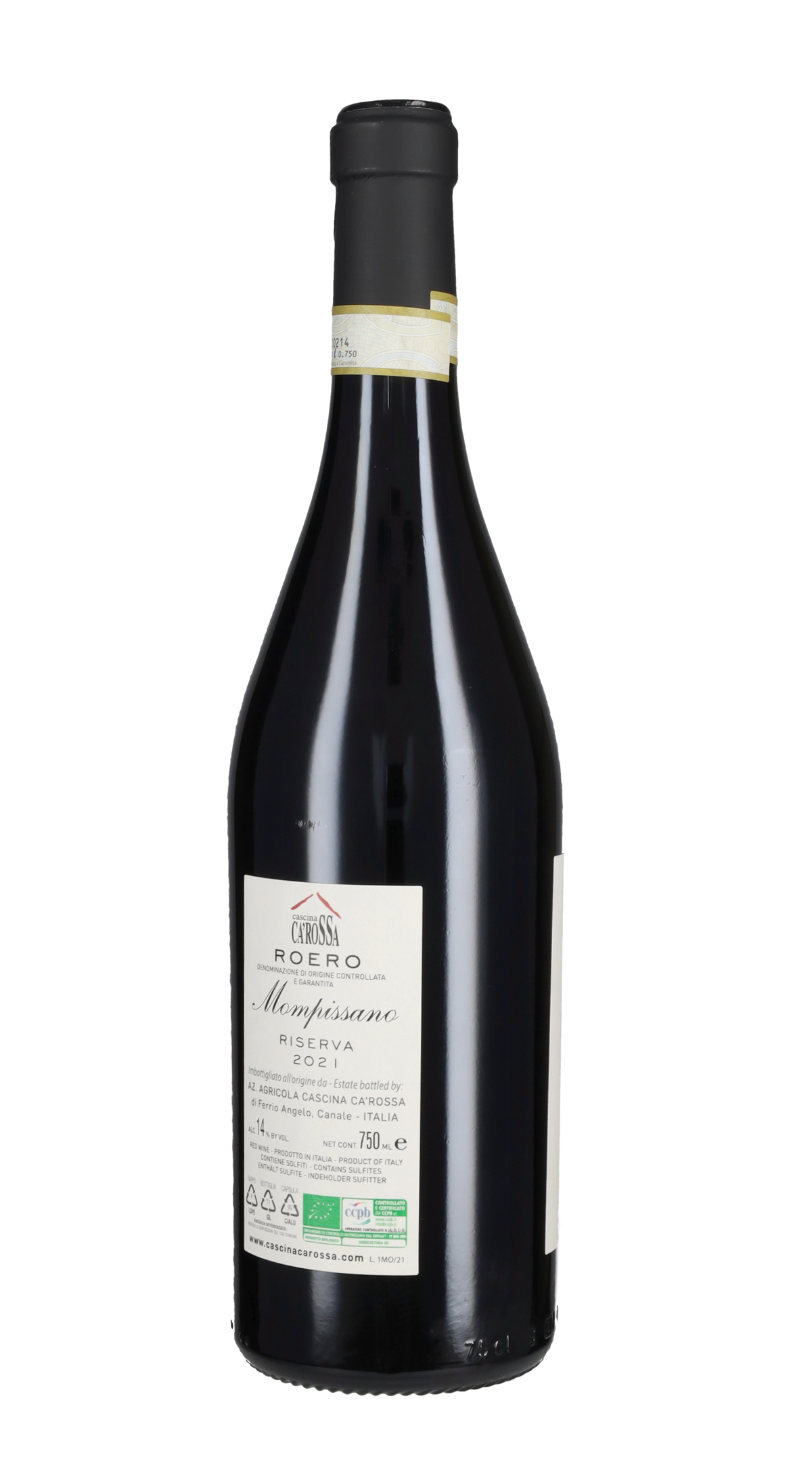 Roero Rosso Riserva 'Mompissano' Cascina Ca' Rossa 2021