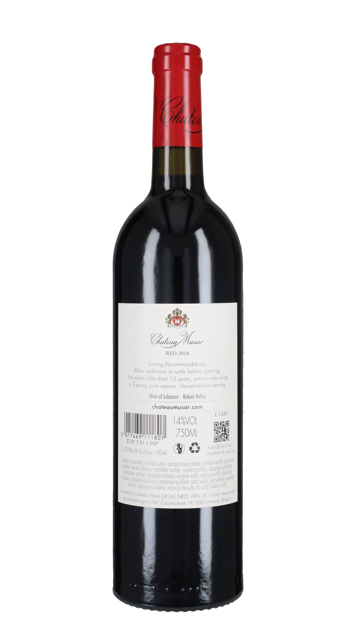 Rosso Chateau Musar 2018