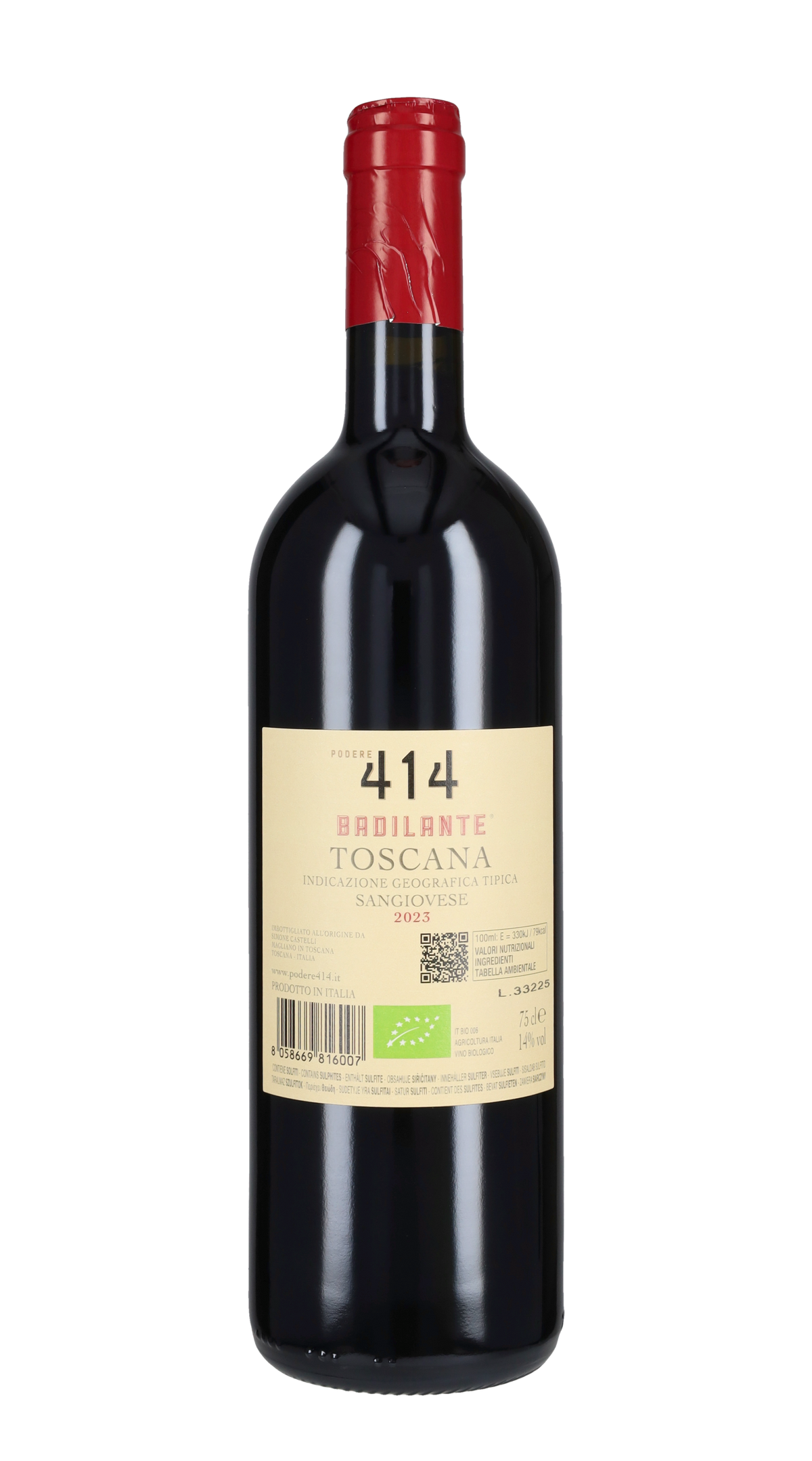 Sangiovese 'Il Badilante' Podere 414 2023