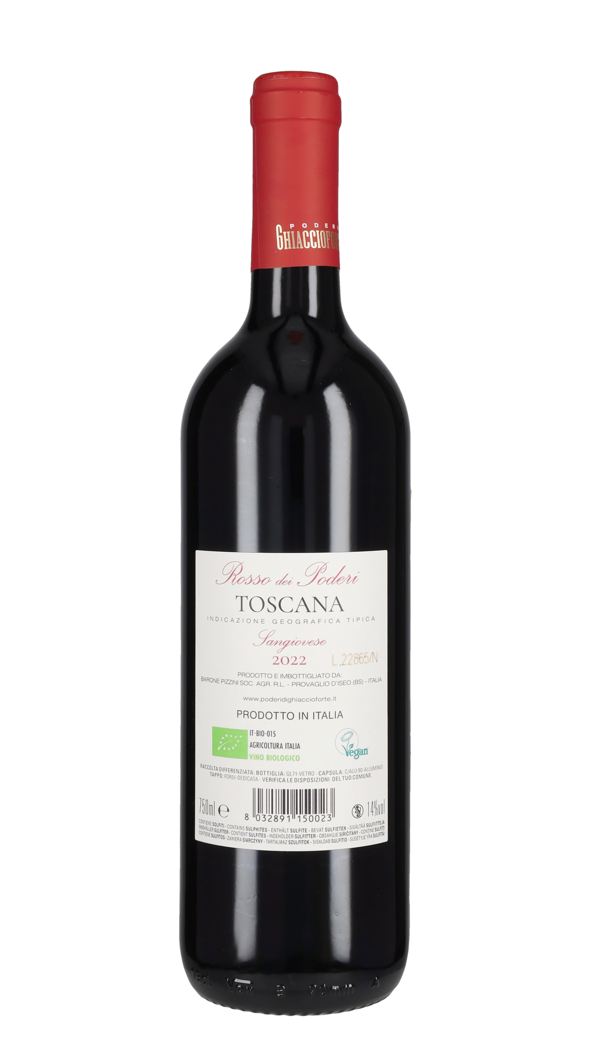 Sangiovese 'Rosso dei Poderi' Poderi Ghiaccioforte 2022